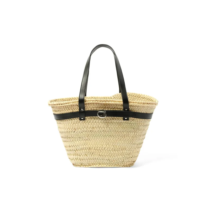 Palm Bucket Bag in Beige sold by MARAIS