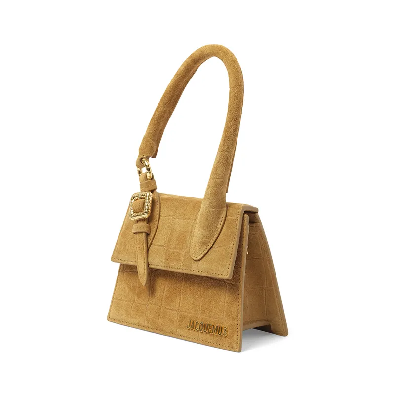 Le Chiquito Moyen Boucle in Camel sold by MARAIS