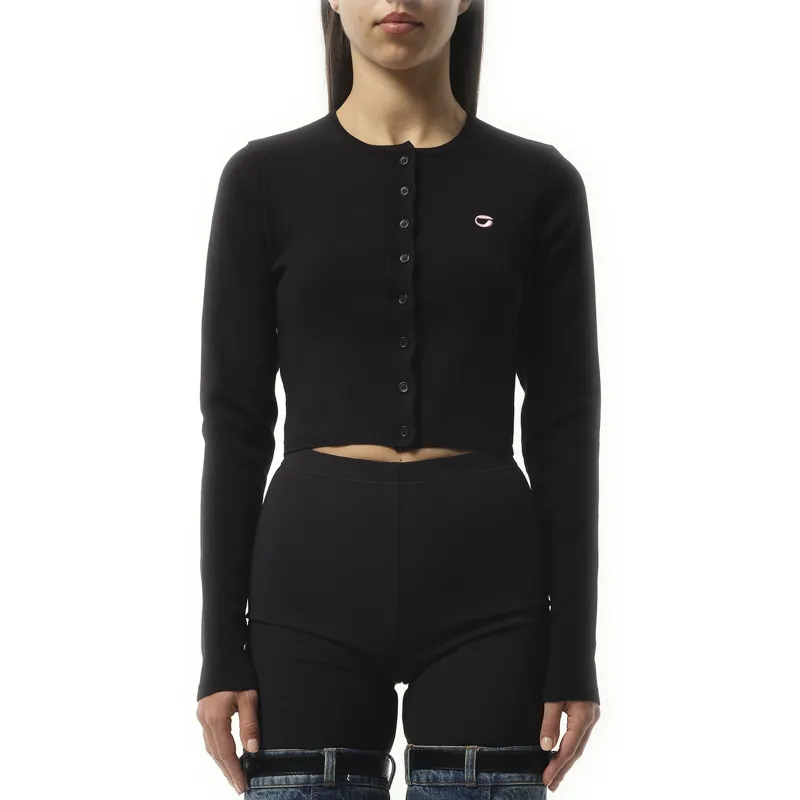 Knitted Cardigan in Black sold by MARAIS