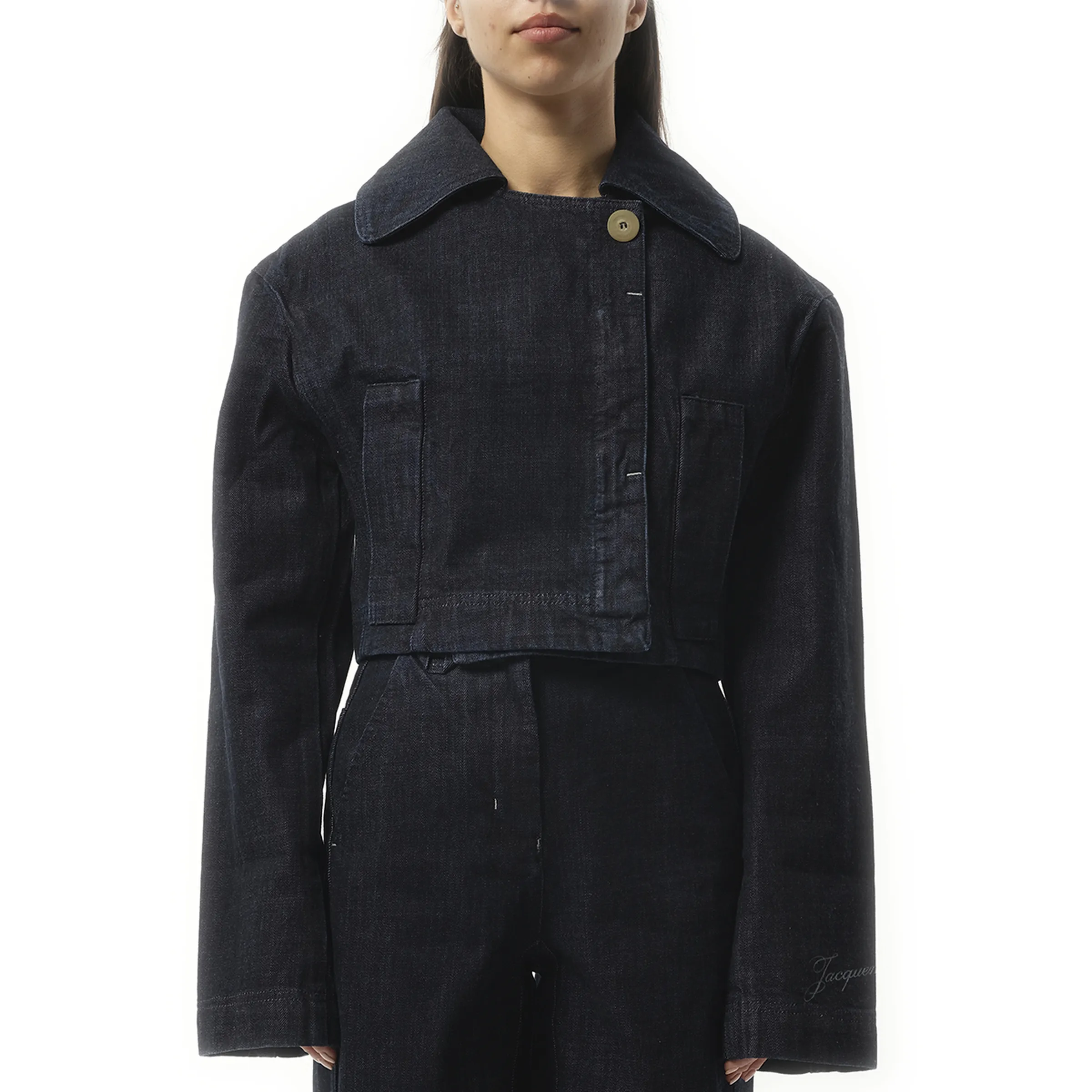 La Veste Denim Marino in Dark Navy sold by MARAIS