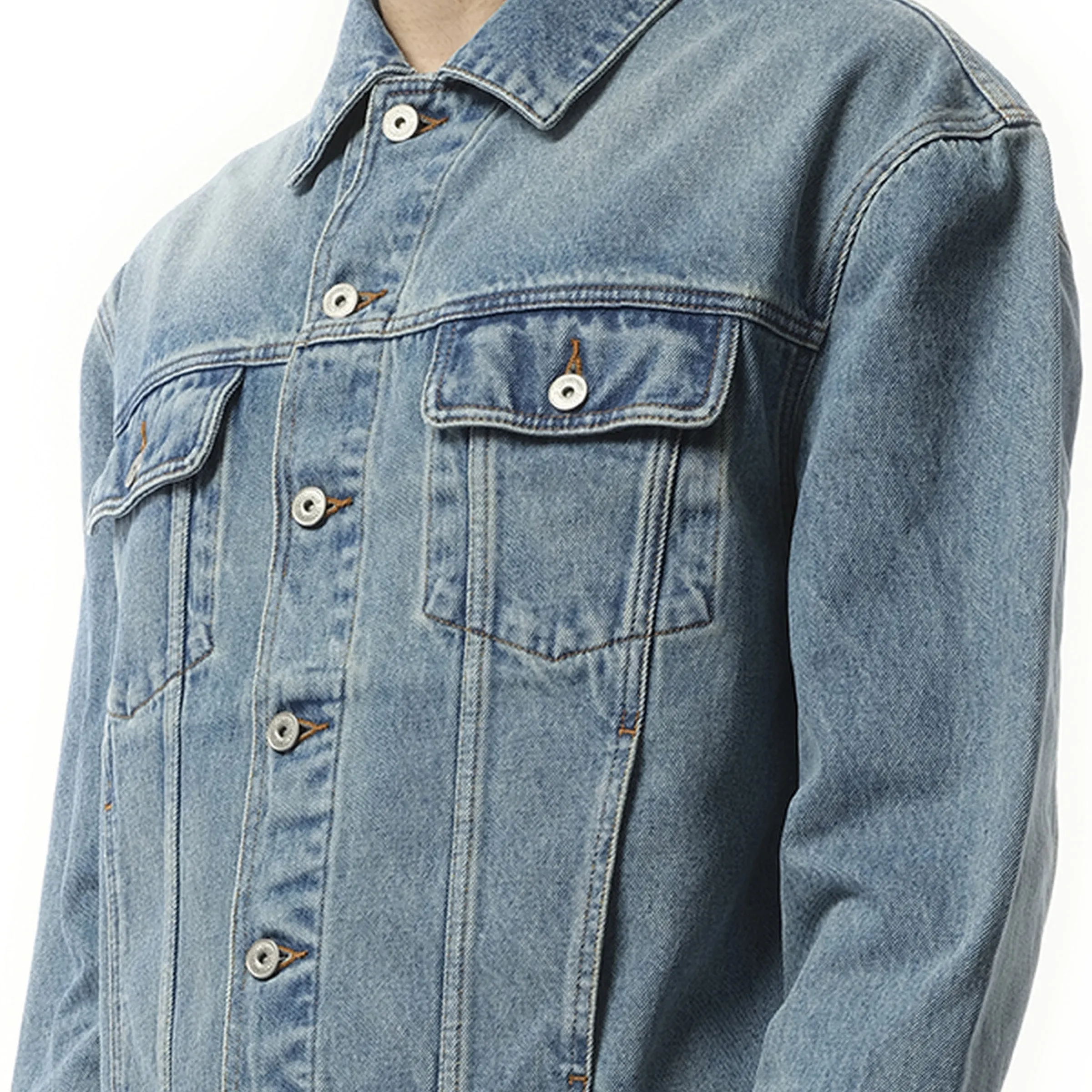La Veste Denim in Blue/Tabac sold by MARAIS product image thumbnail 3