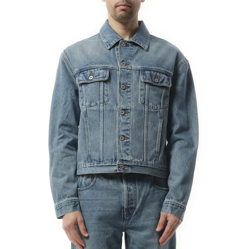 La Veste Denim in Blue/Tabac sold by MARAIS