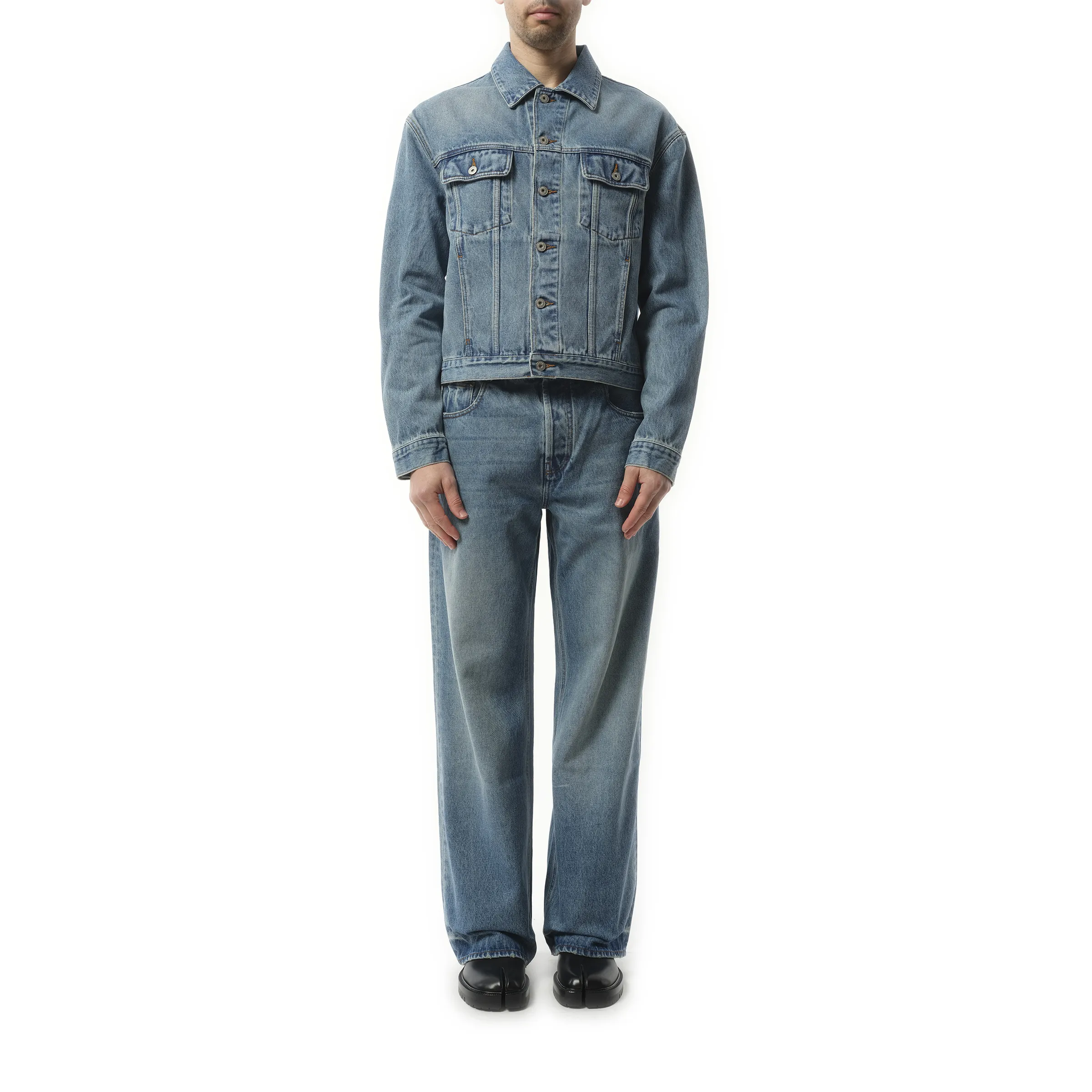 La Veste Denim in Blue/Tabac sold by MARAIS product image thumbnail 4