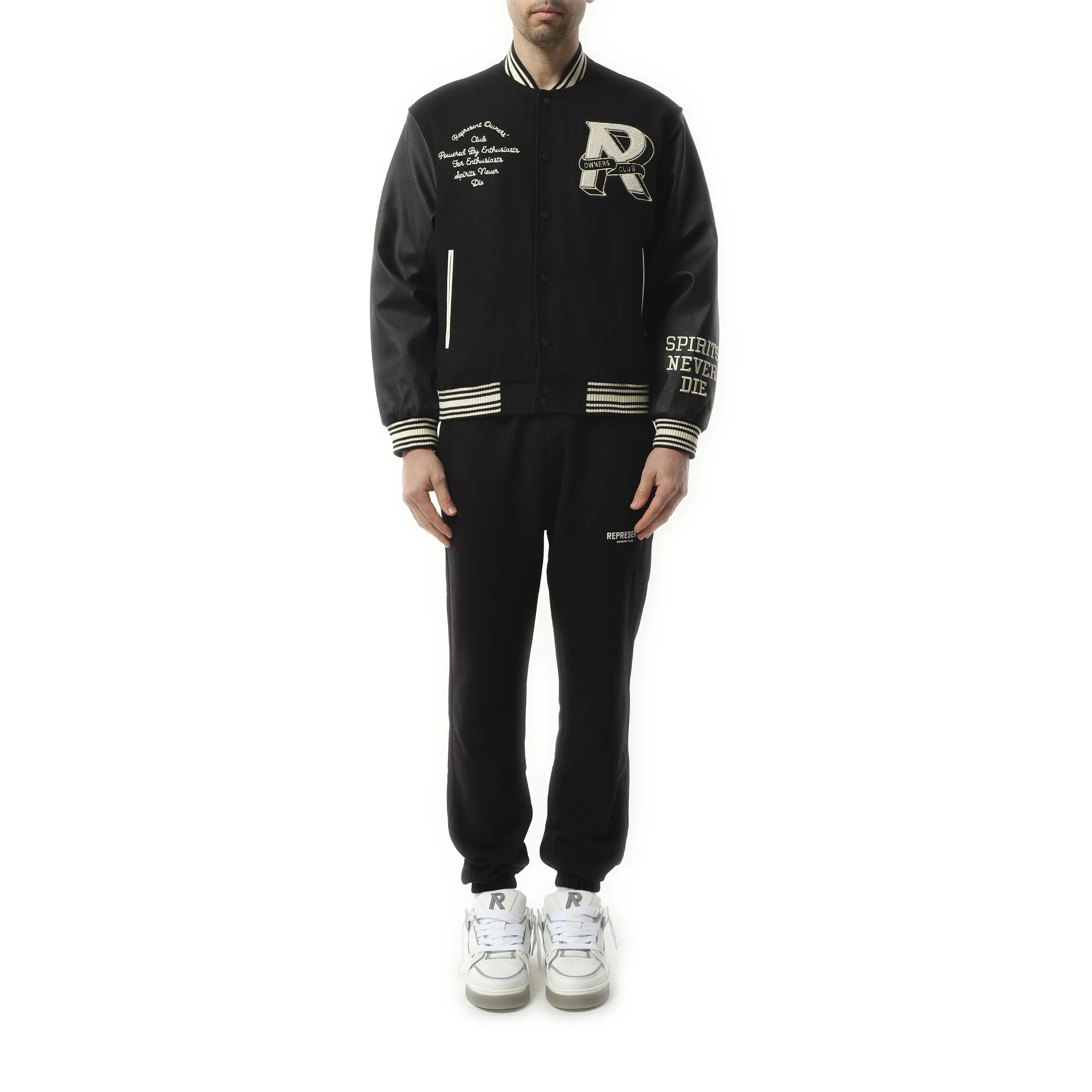 Owners Club Varsity Jacket in Black sold by MARAIS product image thumbnail 4