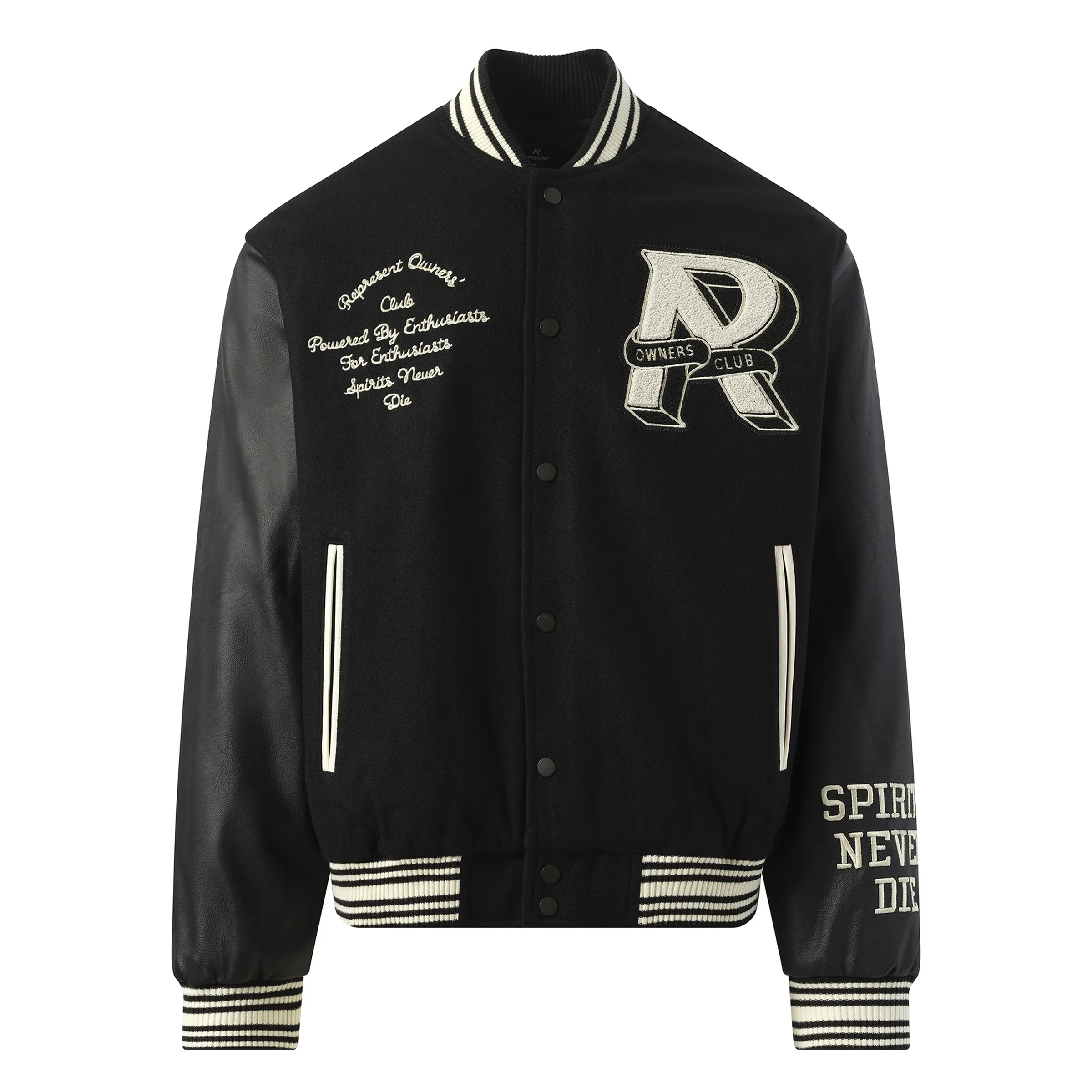Owners Club Varsity Jacket in Black sold by MARAIS product image thumbnail 2