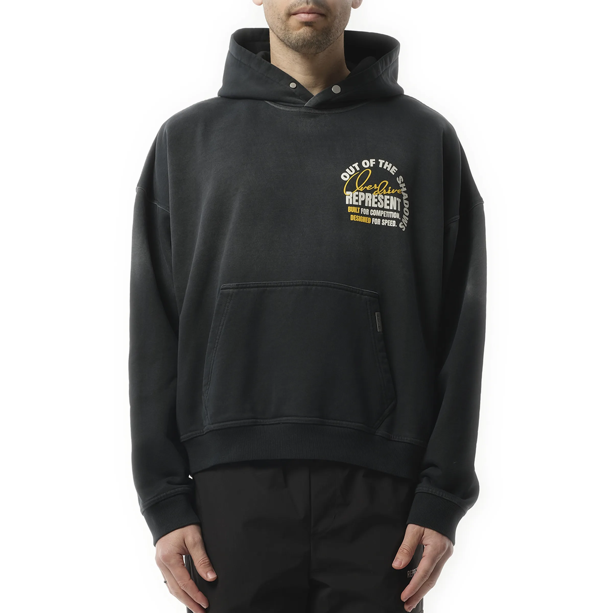 Out Of The Shadows Hoodie in Stained Black sold by MARAIS