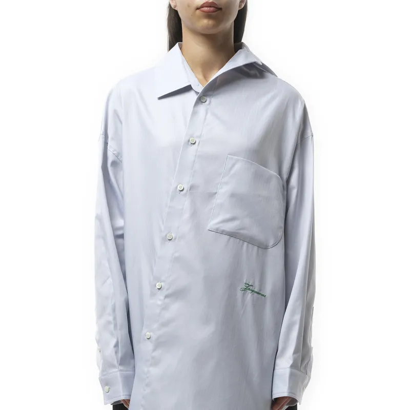 La Chemise Cuadro in Light Grey made by Jacquemus