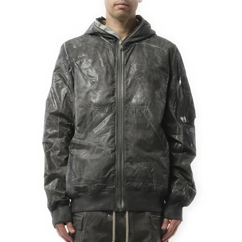 Gimp Flight Bomber Jacket in Dark Dust sold by MARAIS