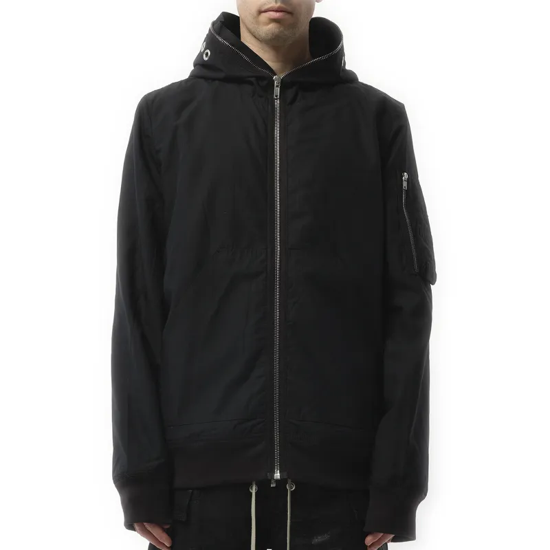 Gimp Flight Bomber Jacket in Black sold by MARAIS