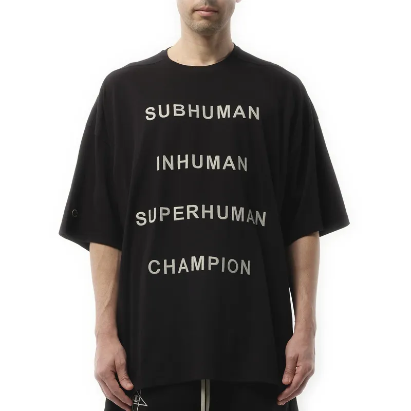 Champion x DRKSHDW Tommy T in Black made by Rick Owens