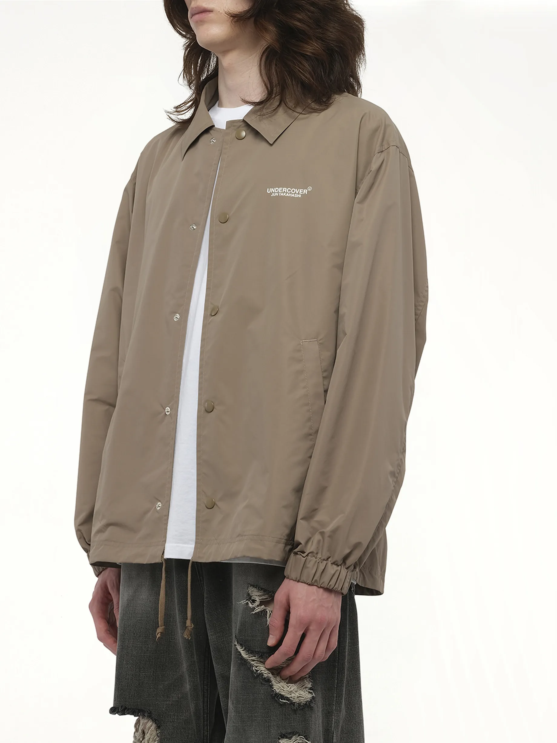 Undercover Coach Jacket in Beige sold by MARAIS product image thumbnail 5
