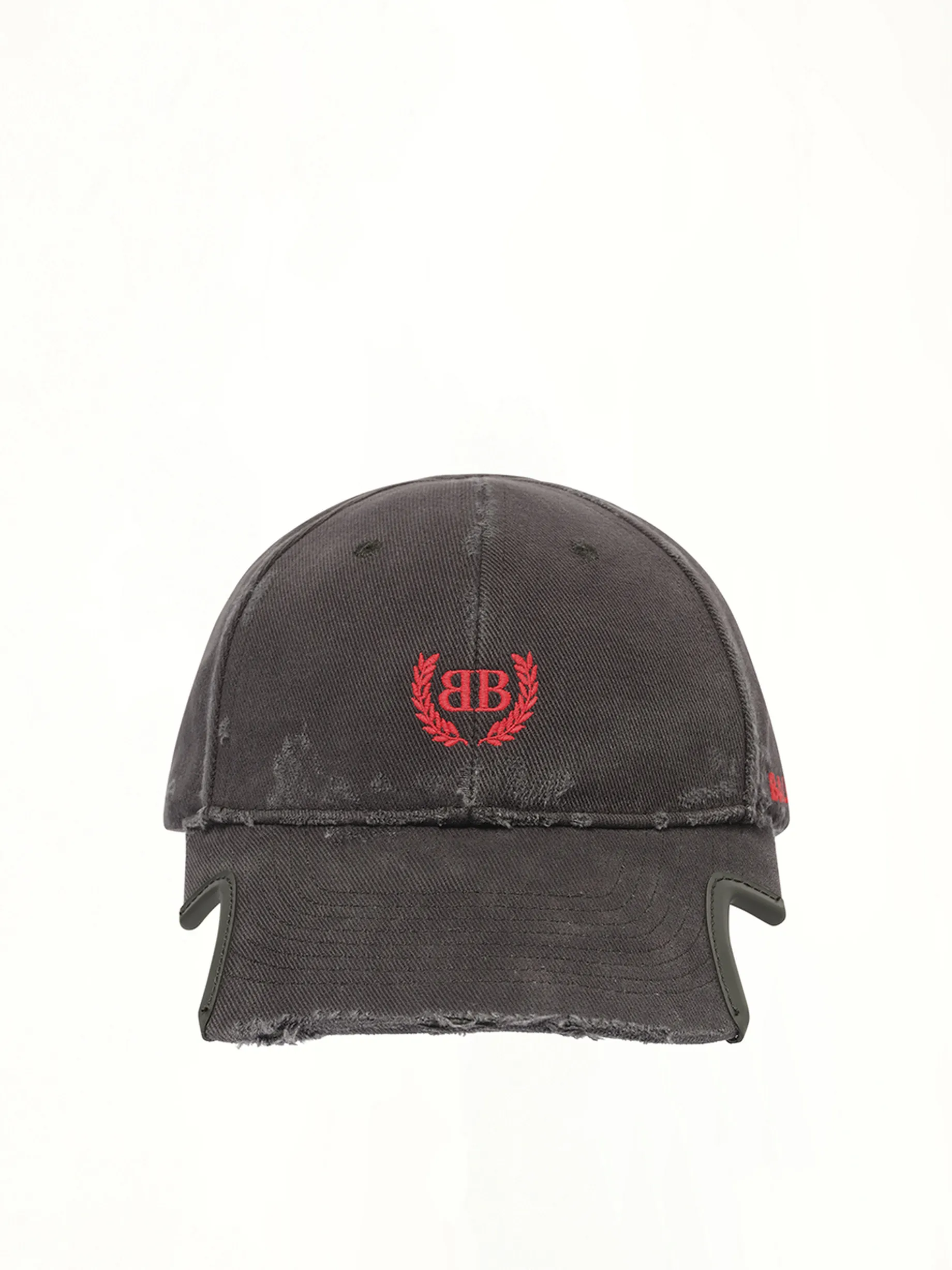 World Cap in Faded Wash Black/Red sold by MARAIS