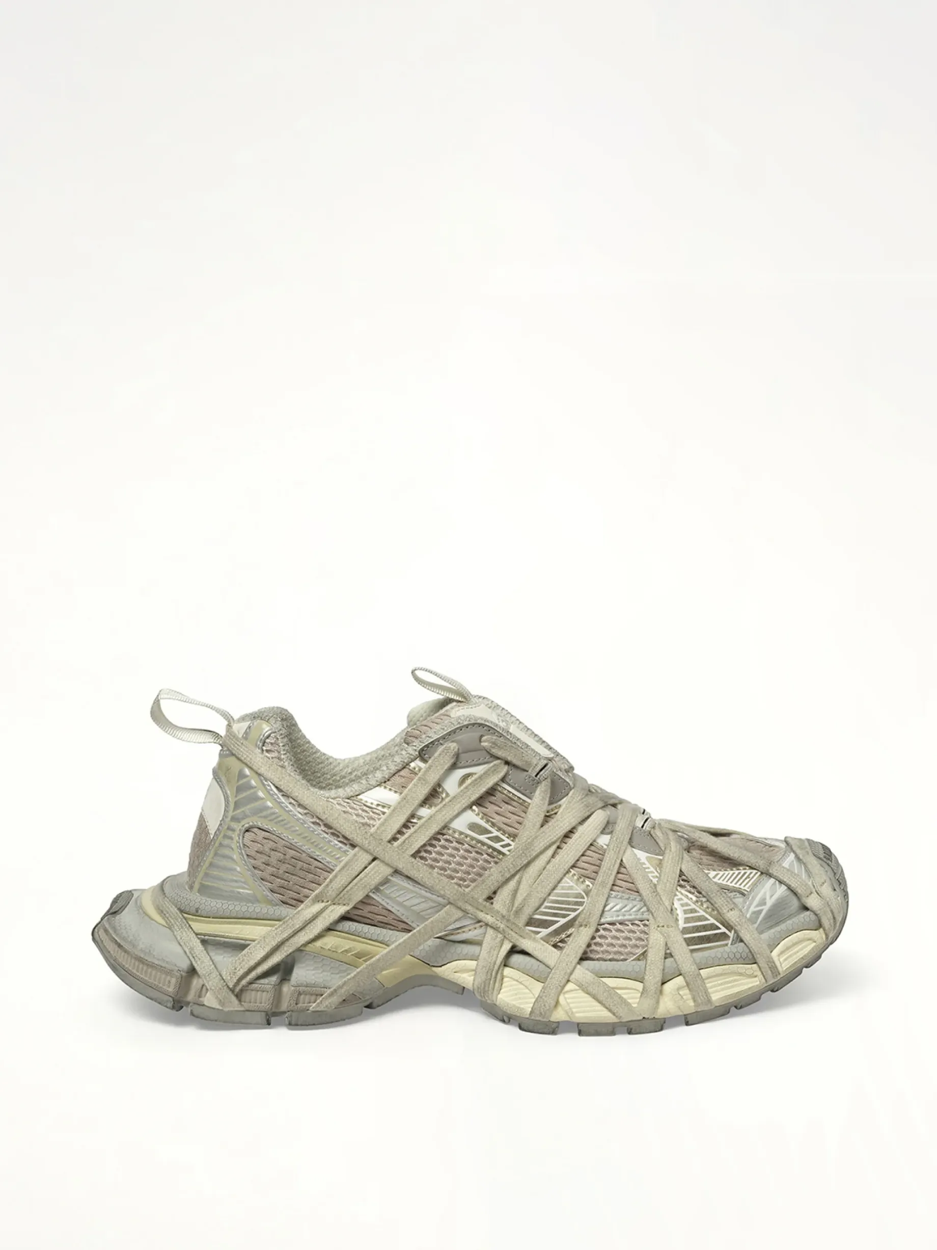 3XL Extreme Lace Sneaker in Eggshell sold by MARAIS