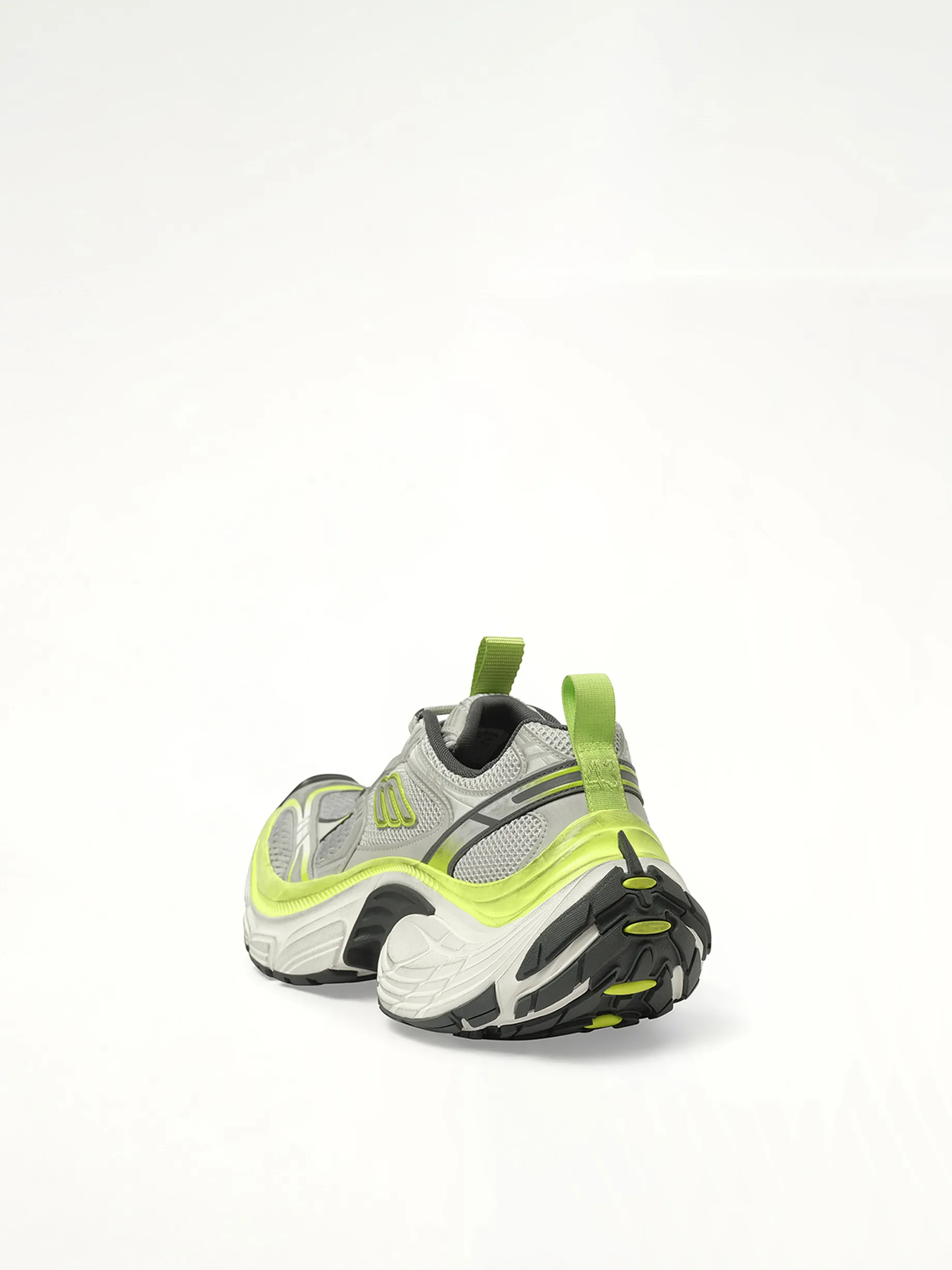 6XL Sneaker in Grey/White/Green/Fluo Yellow sold by MARAIS product image thumbnail 3
