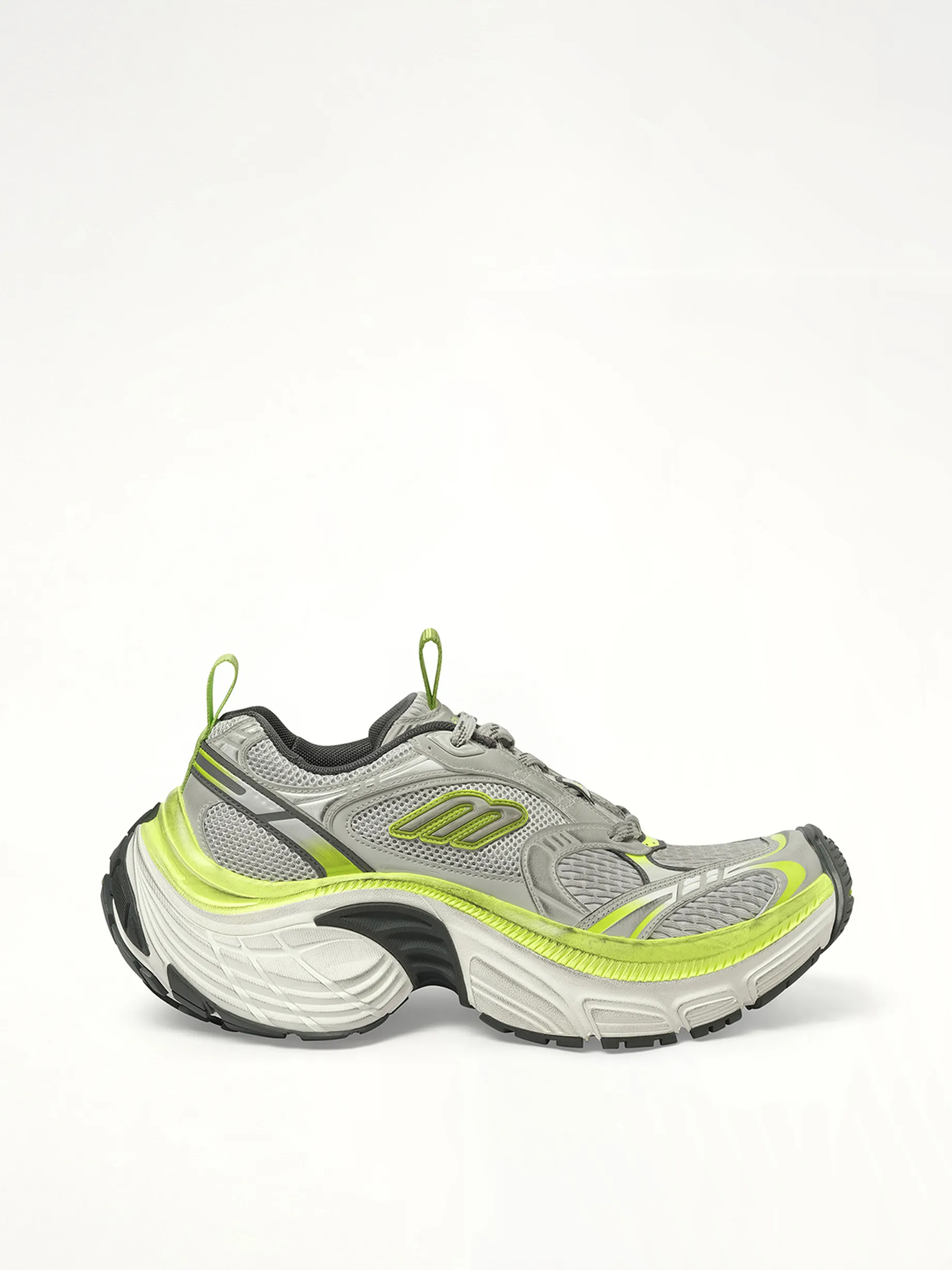 6XL Sneaker in Grey/White/Green/Fluo Yellow sold by MARAIS