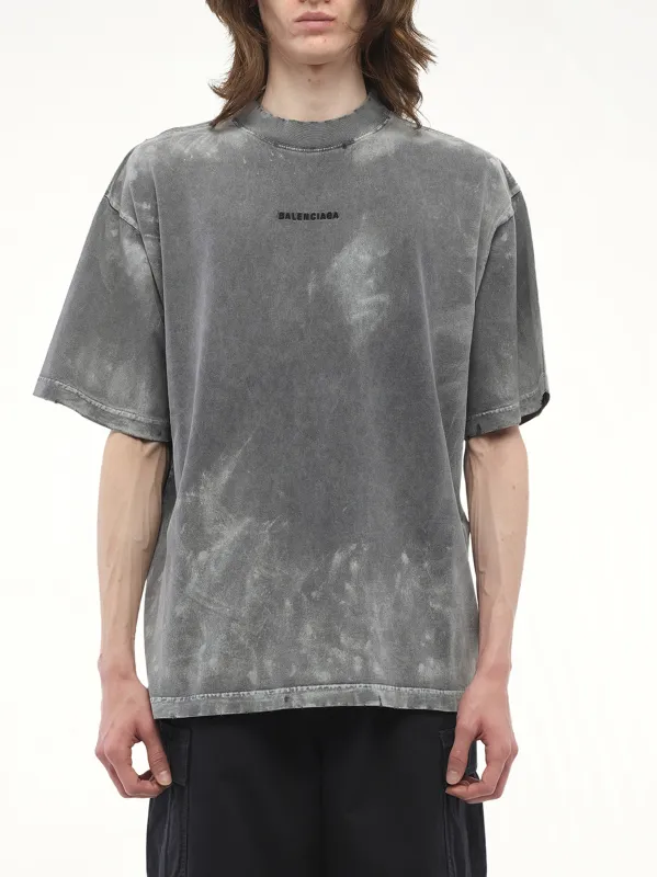 【BALENCIAGA】Activewear Tシャツ ミディアムフィット ブラック BALENCIAGA Medium Fit Activewear Logo Graphic T-Shirt