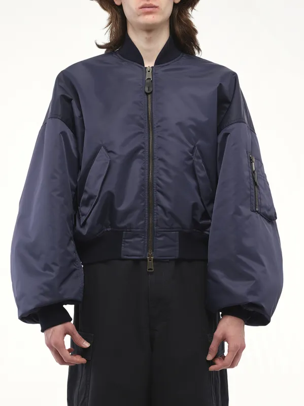 Round Bomber in Dark Navy made by Balenciaga