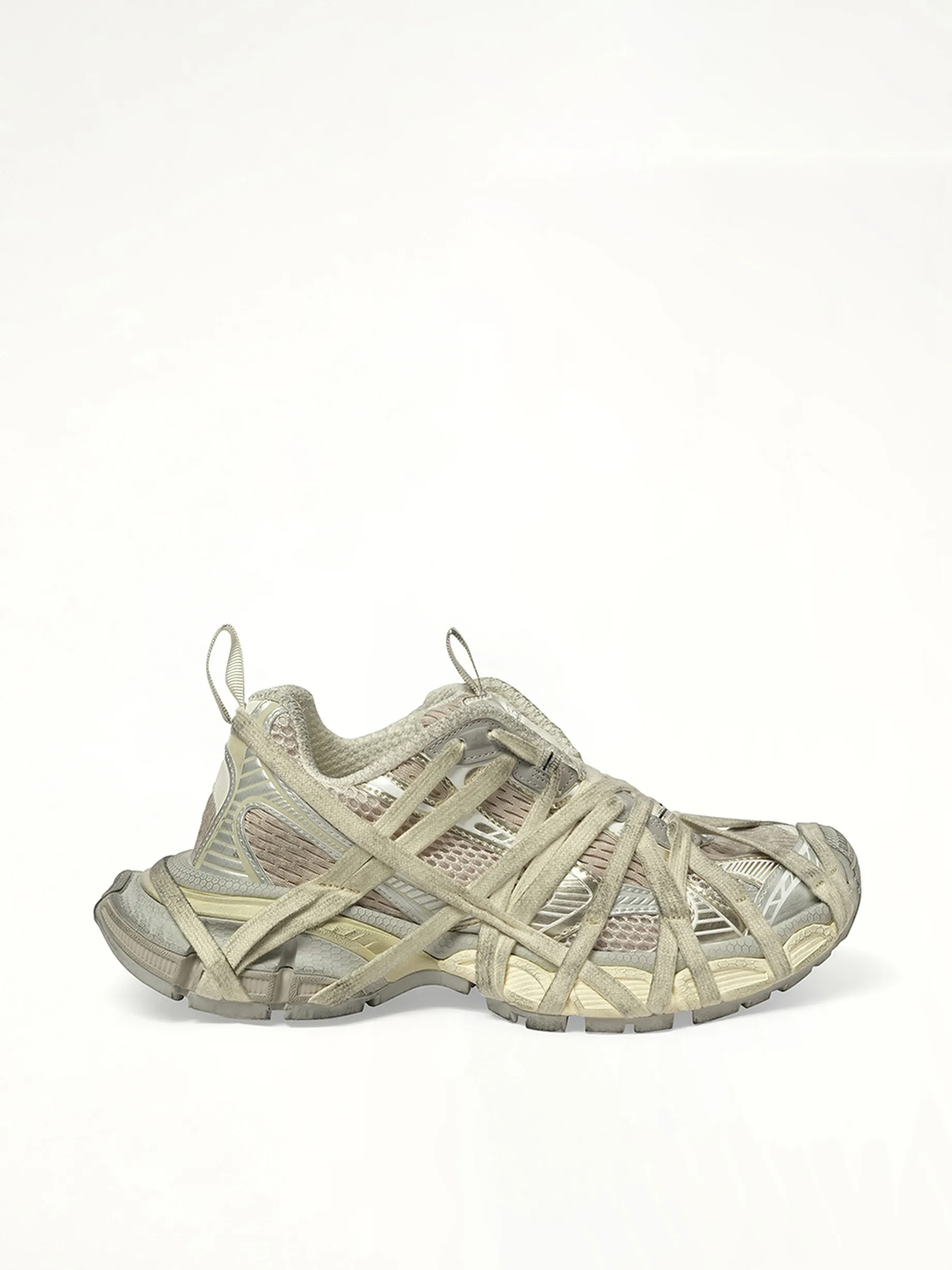 3XL Extreme Laces Sneaker in Eggshell sold by MARAIS
