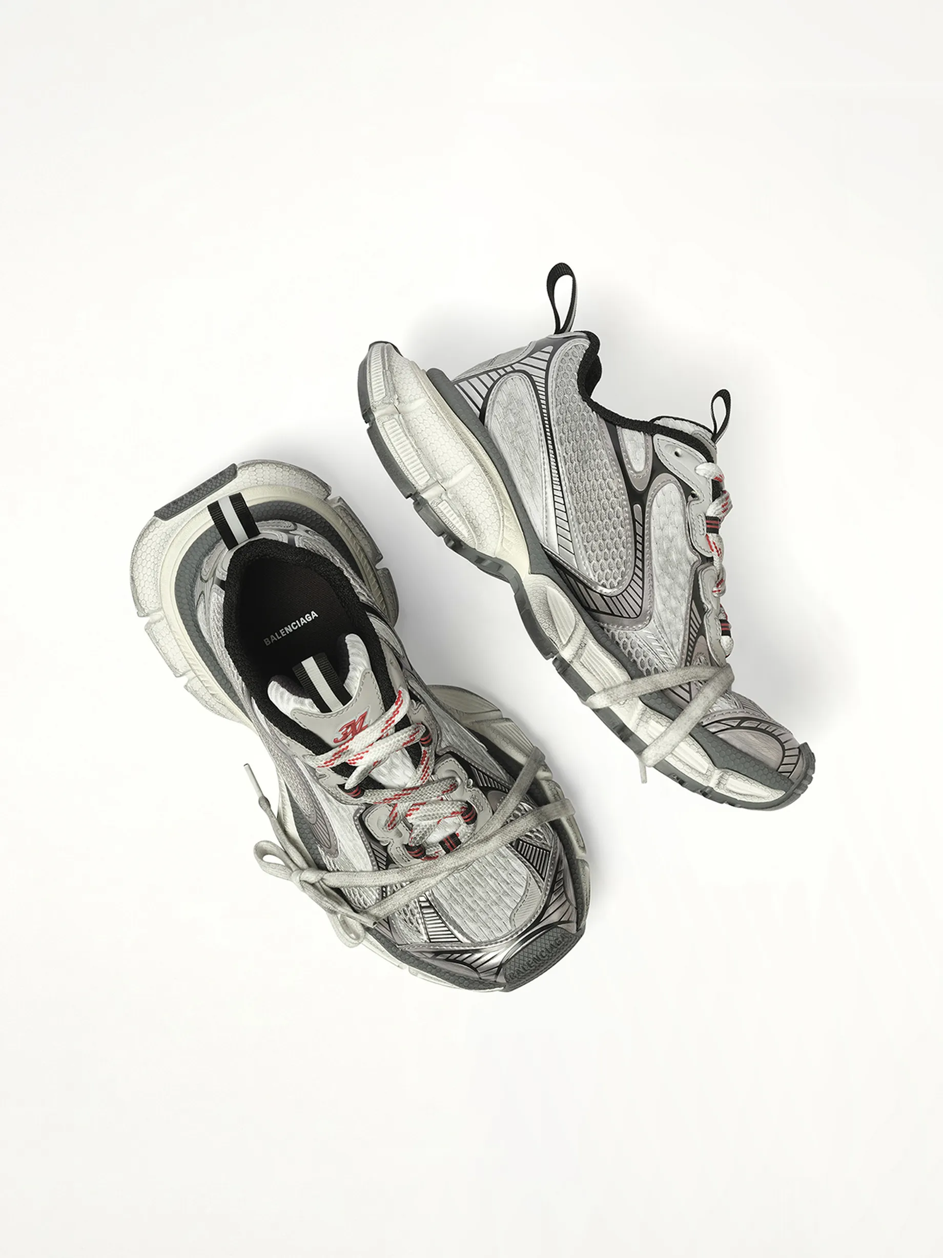 3XL Sneaker in Grey/White/Red sold by MARAIS product image thumbnail 4