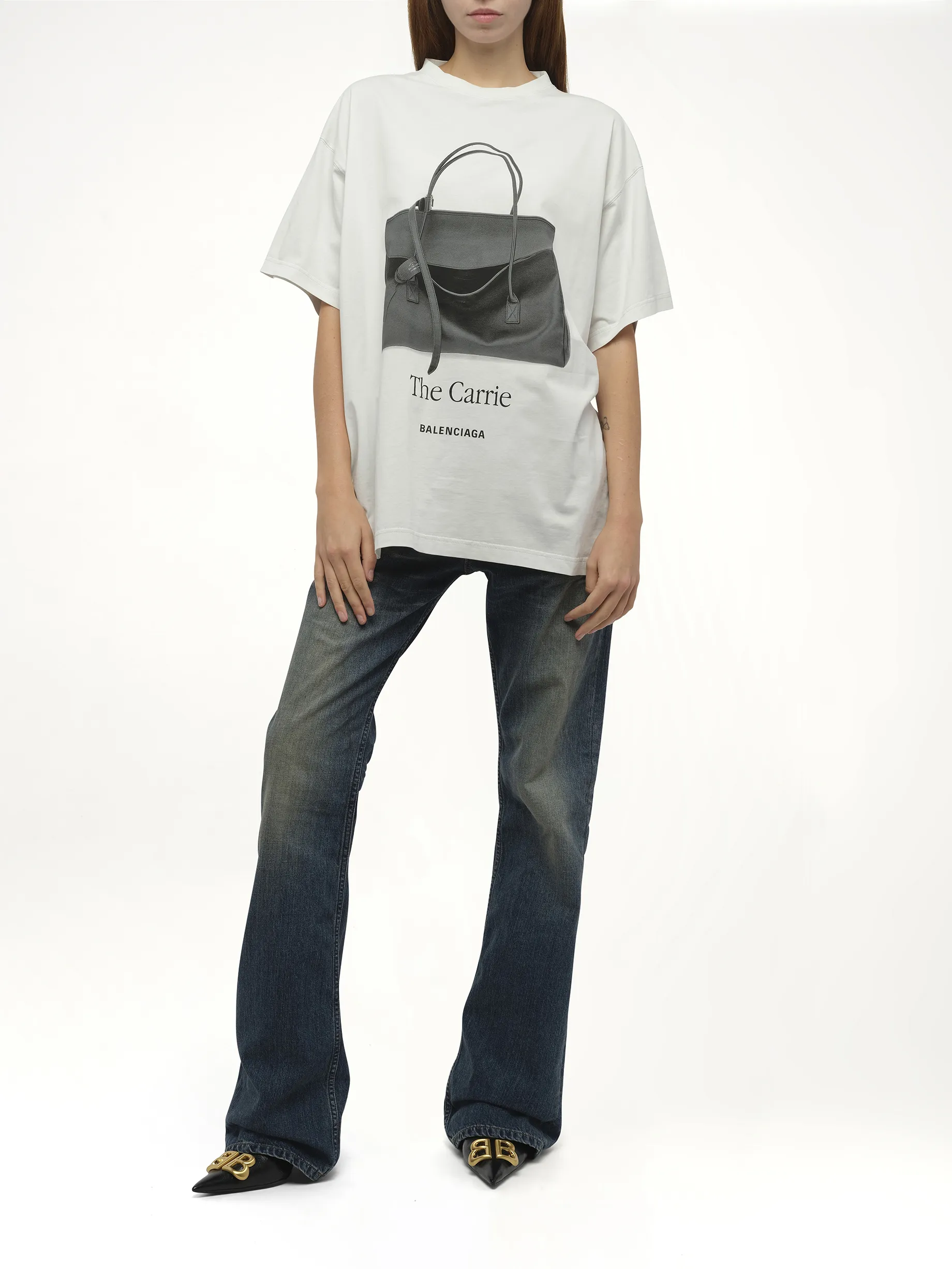Holdallt Oversized T-Shirt in Dirty White sold by MARAIS product image thumbnail 4