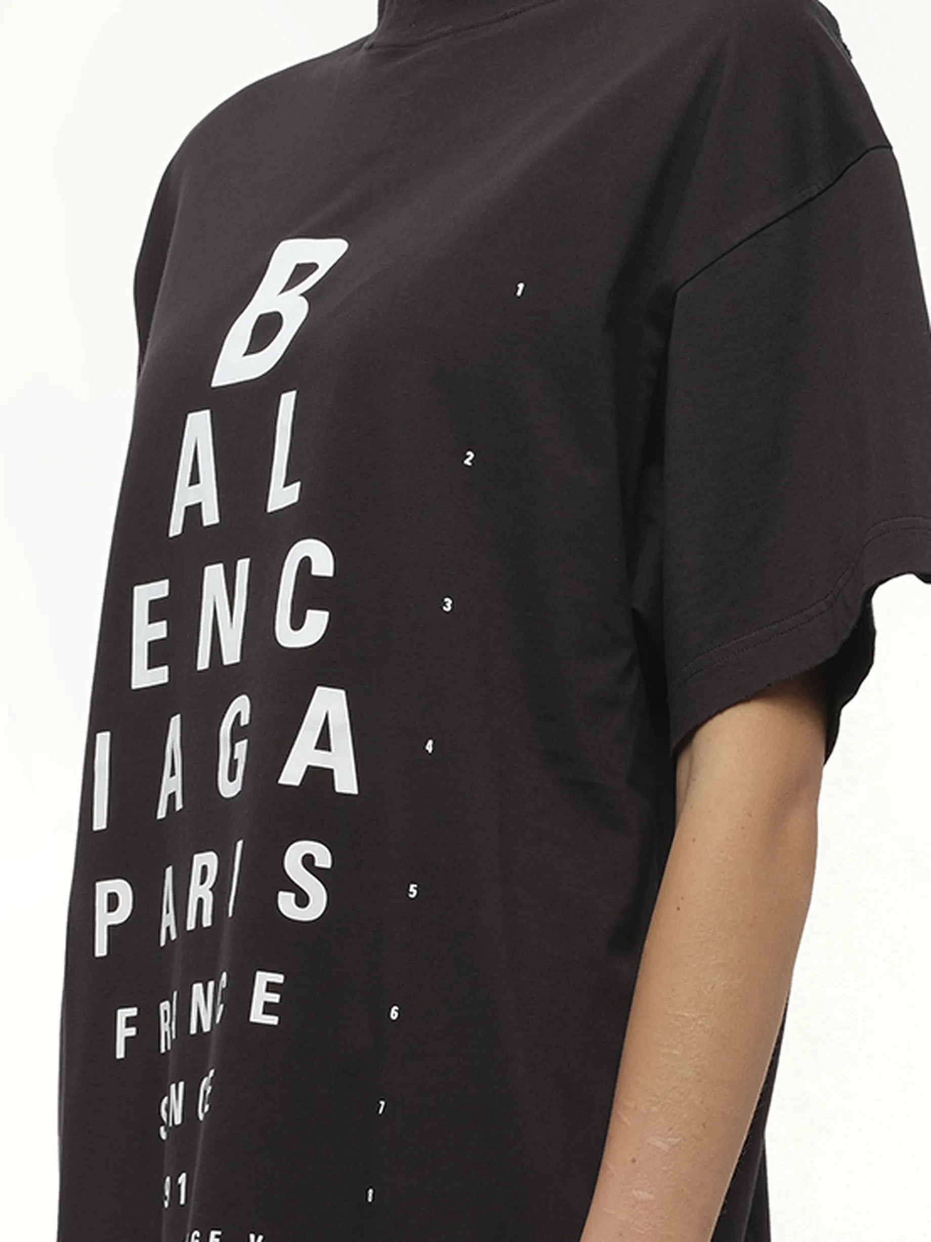 Eye-Test Oversized T-Shirt in Washed Black/White sold by MARAIS product image thumbnail 3