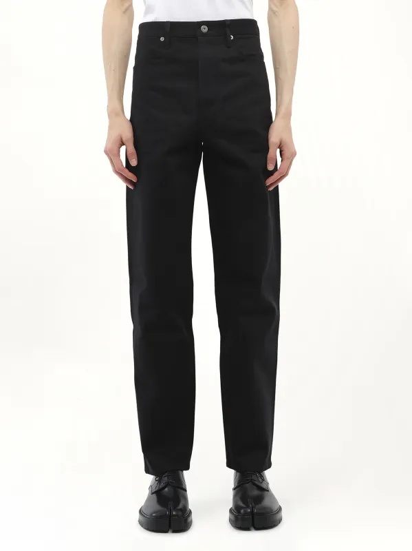 Selvedge Japanse Denim Jeans 03 in Black made by MARAIS