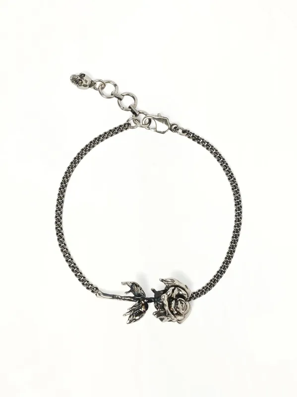 Dipped Rose Bracelet in Antique Silver sold by MARAIS