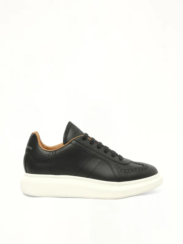Candid Calf Larry Sneaker in Black/White sold by MARAIS