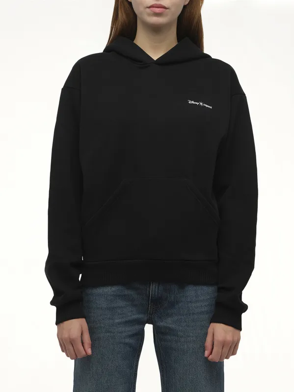 Disney x Coperni Maleficent Hoodie in Black sold by MARAIS