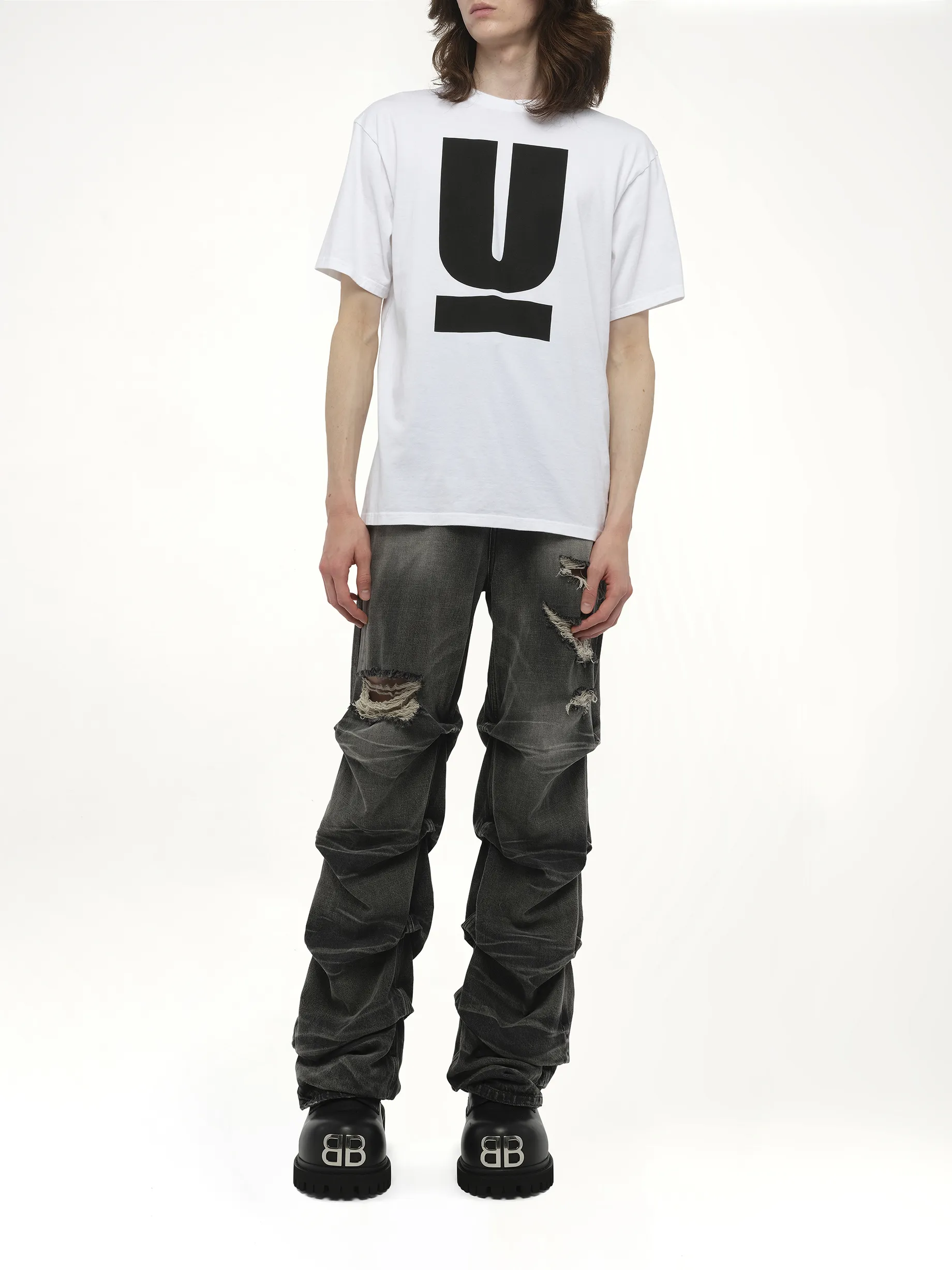 UNDERCOVER Printed T-Shirt in White sold by MARAIS product image thumbnail 4