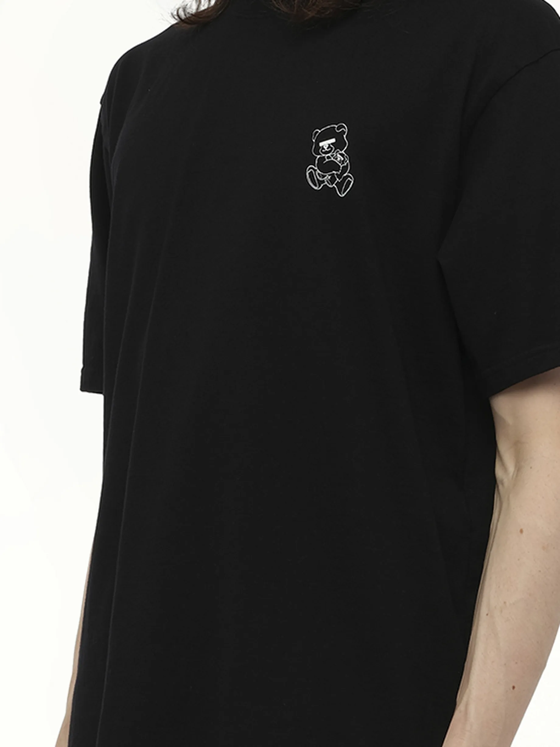 Small Teddy Bear Printed T-Shirt in Black sold by MARAIS product image thumbnail 3