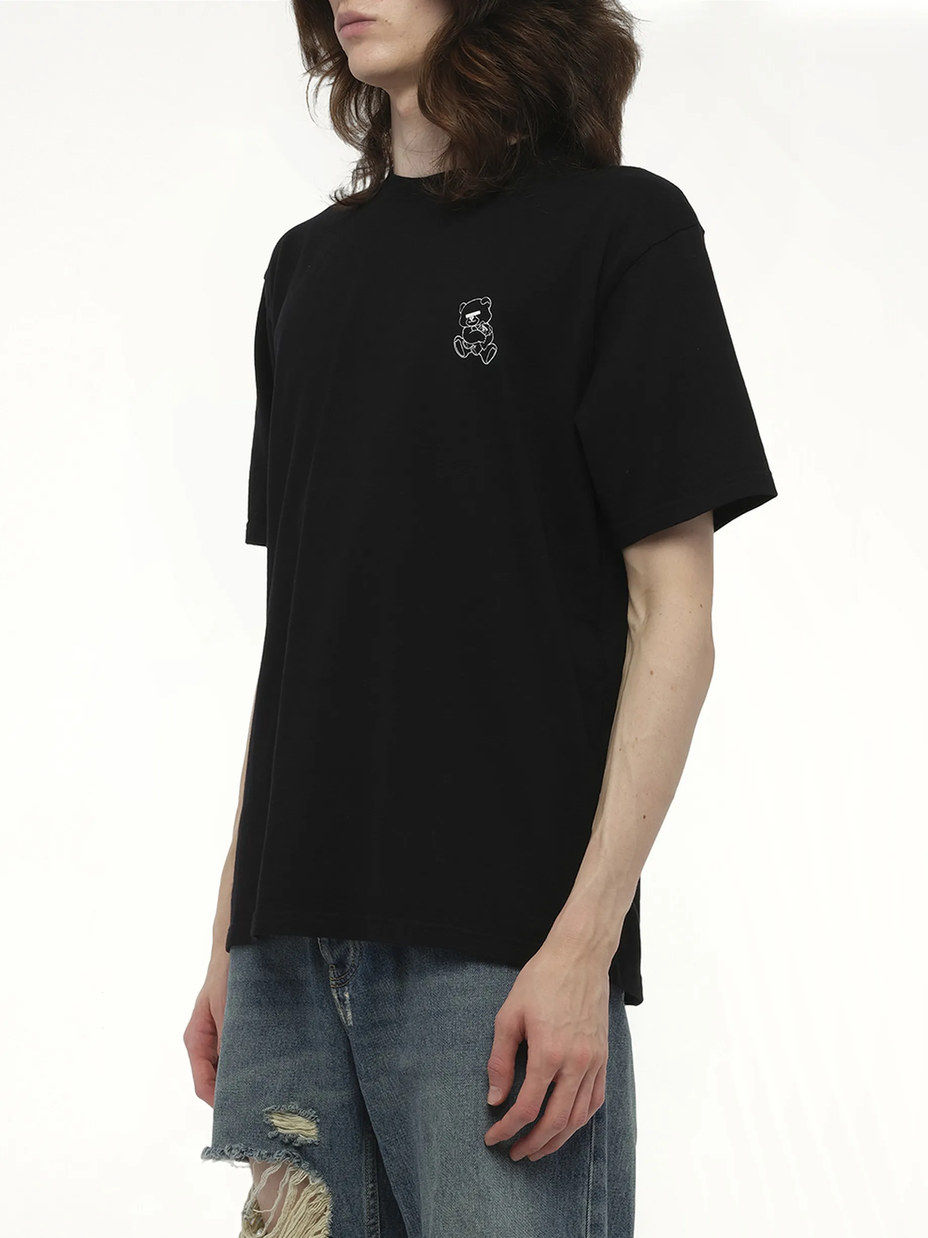 Small Teddy Bear Printed T-Shirt in Black sold by MARAIS product image thumbnail 5