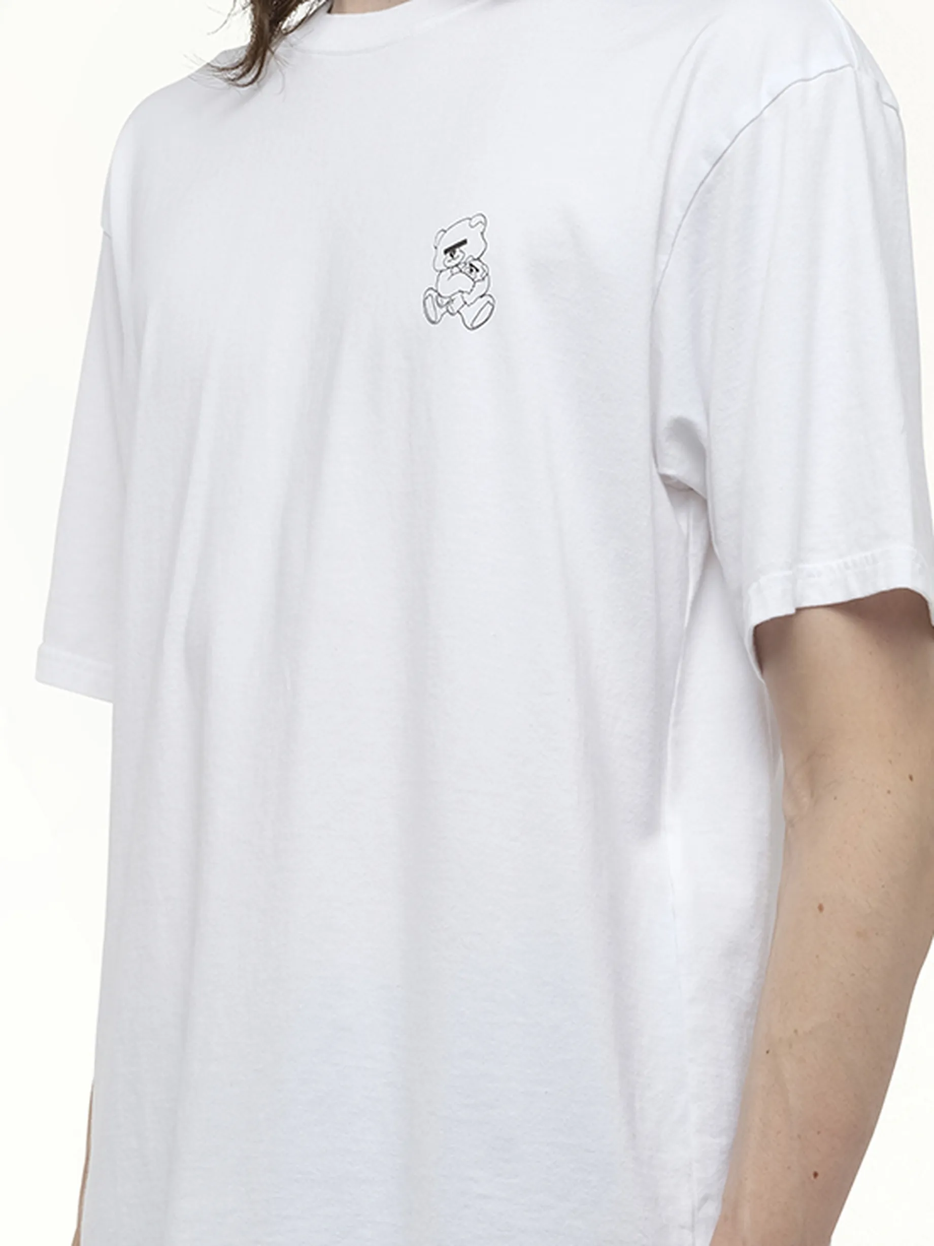 Small Teddy Bear Printed T-Shirt in White sold by MARAIS product image thumbnail 3