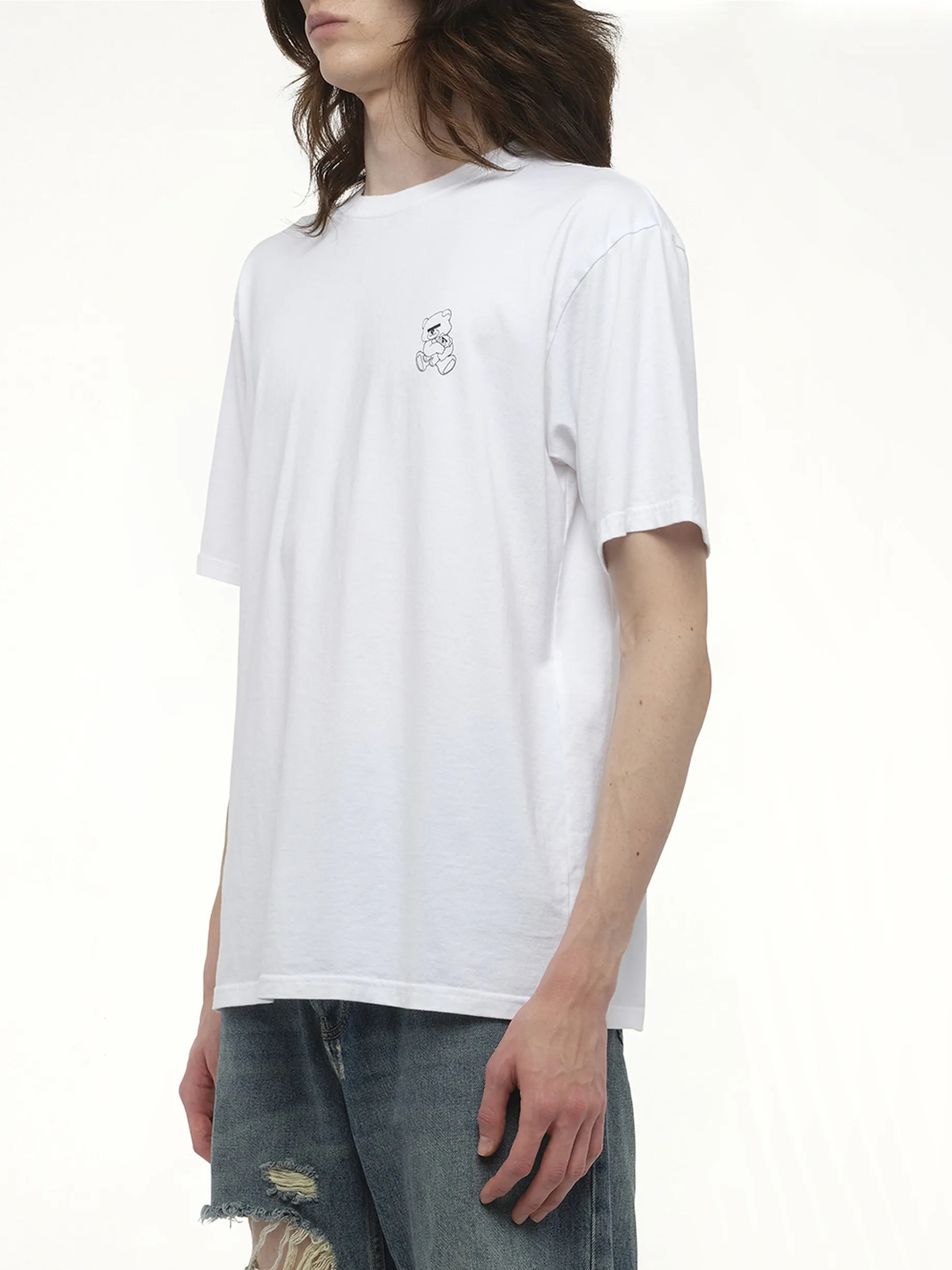 Small Teddy Bear Printed T-Shirt in White sold by MARAIS product image thumbnail 5