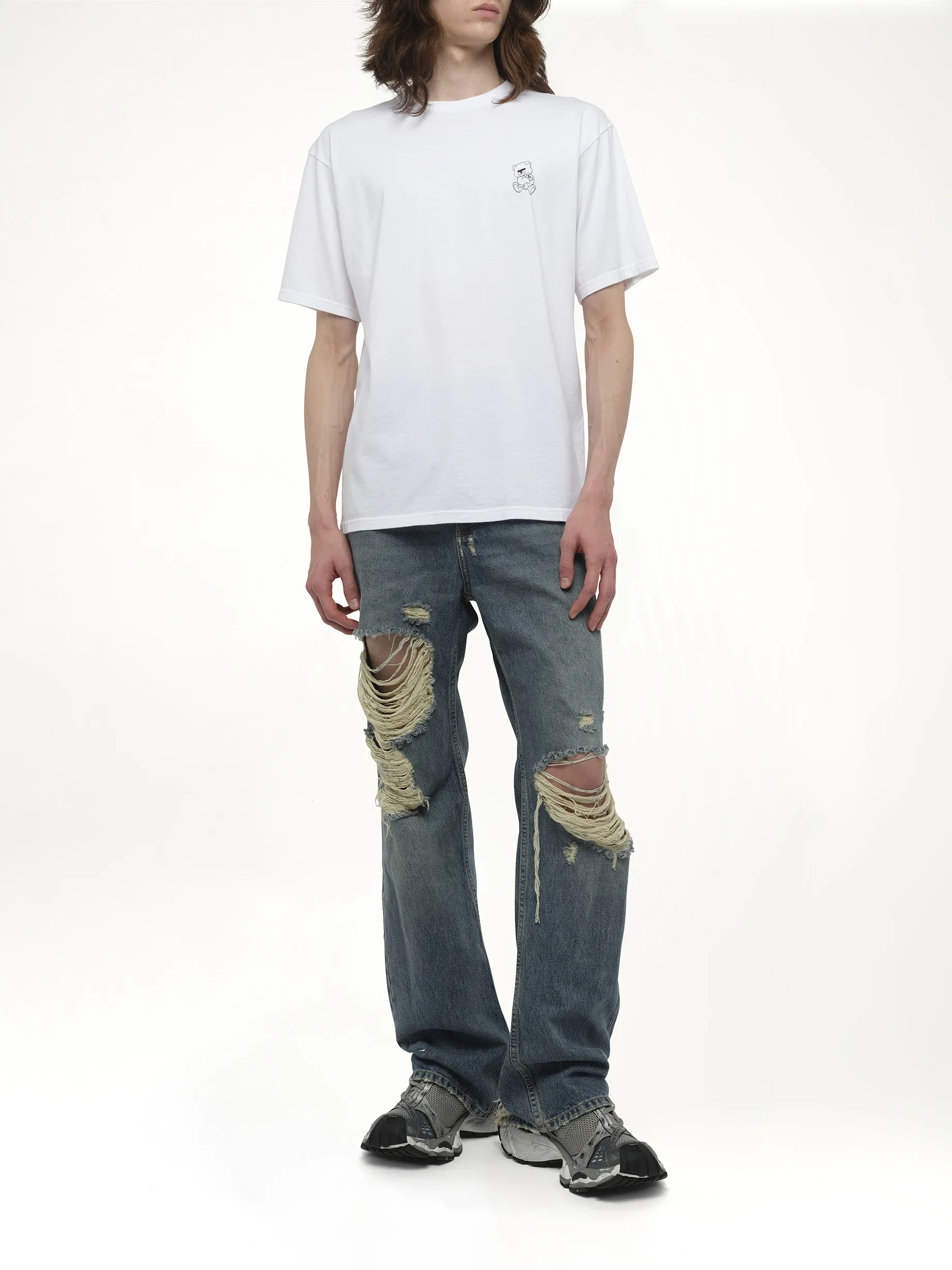 Small Teddy Bear Printed T-Shirt in White sold by MARAIS product image thumbnail 4