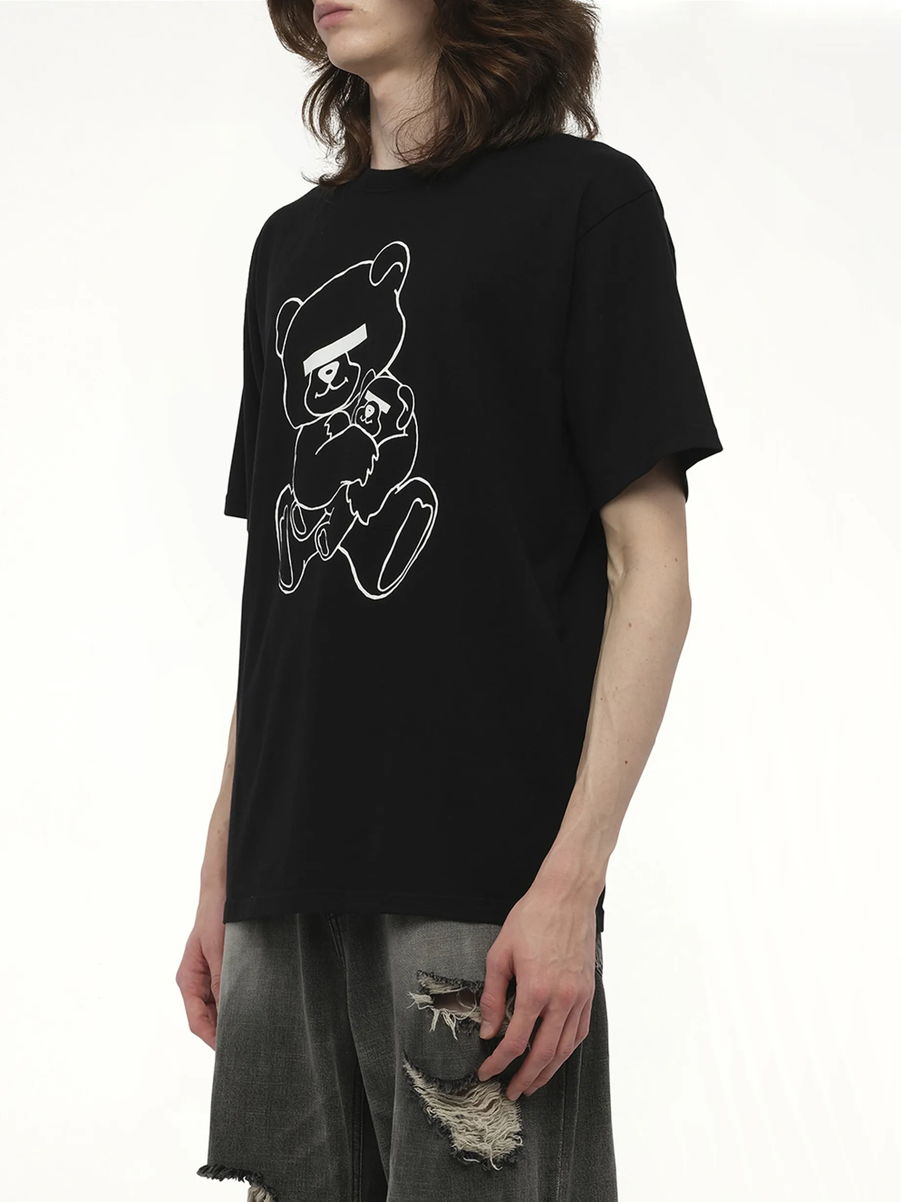 Teddy Bear Printed T-Shirt in Black sold by MARAIS product image thumbnail 5