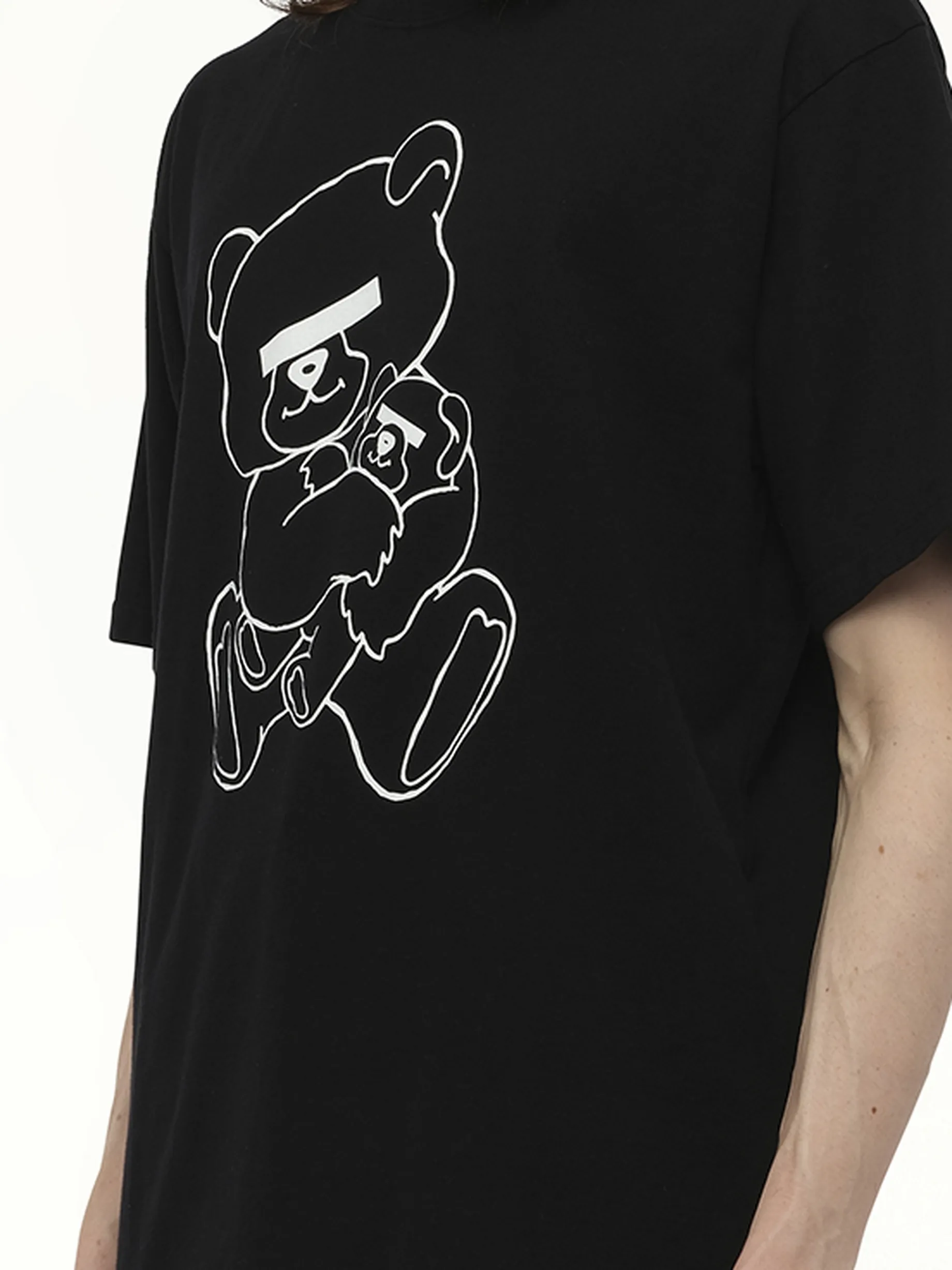 Teddy Bear Printed T-Shirt in Black sold by MARAIS product image thumbnail 3