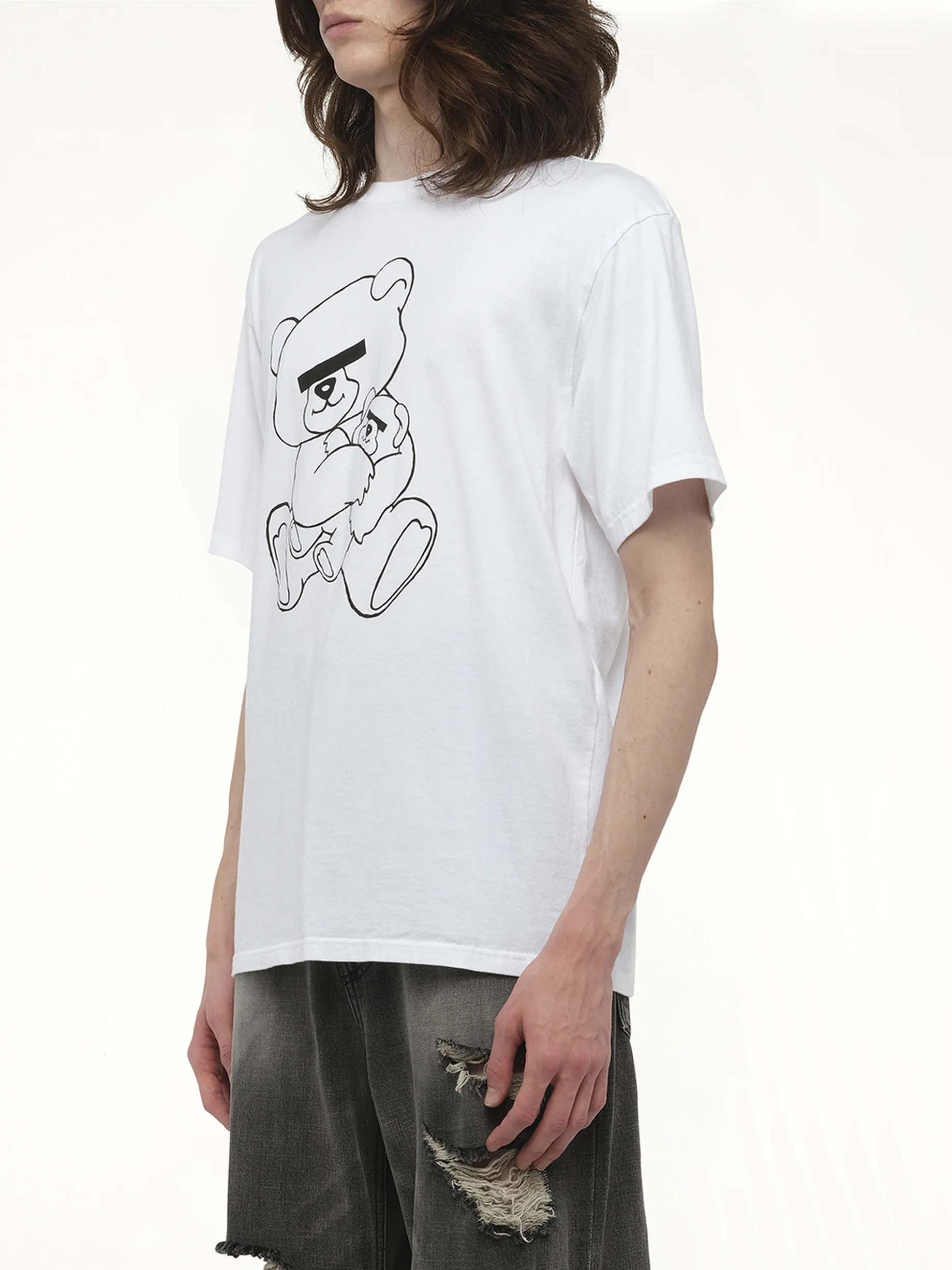 Teddy Bear Printed T-Shirt in White sold by MARAIS product image thumbnail 5