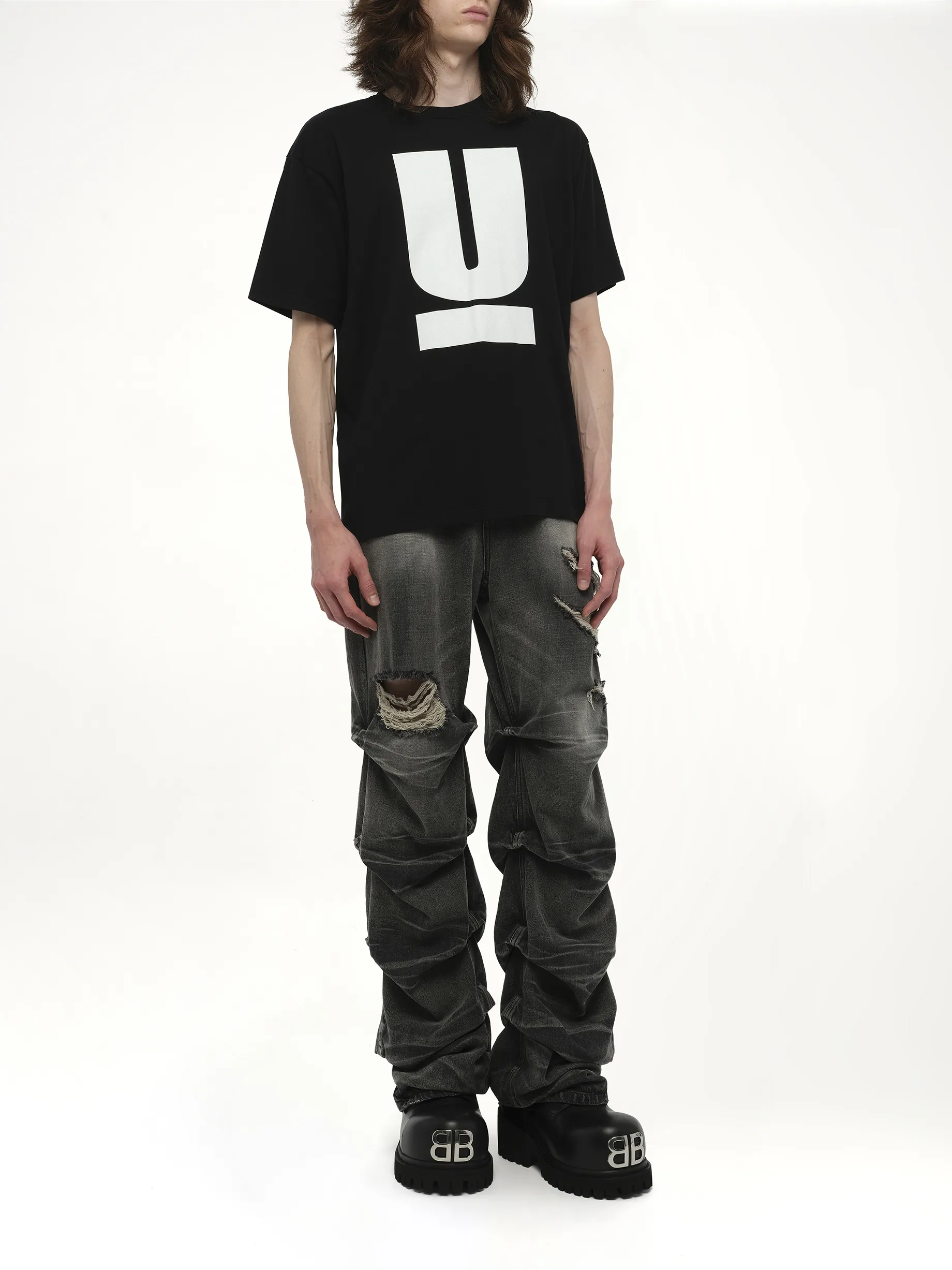 UNDERCOVER Printed T-Shirt in Black sold by MARAIS product image thumbnail 4