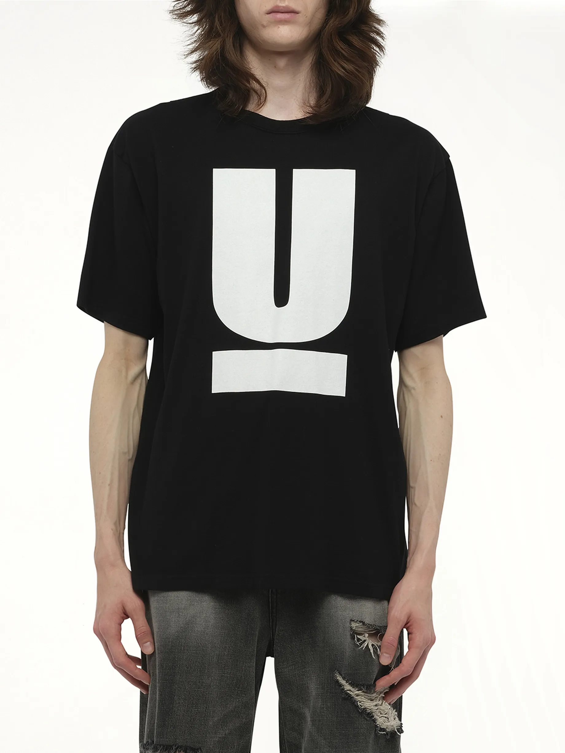 UNDERCOVER Printed T-Shirt in Black sold by MARAIS