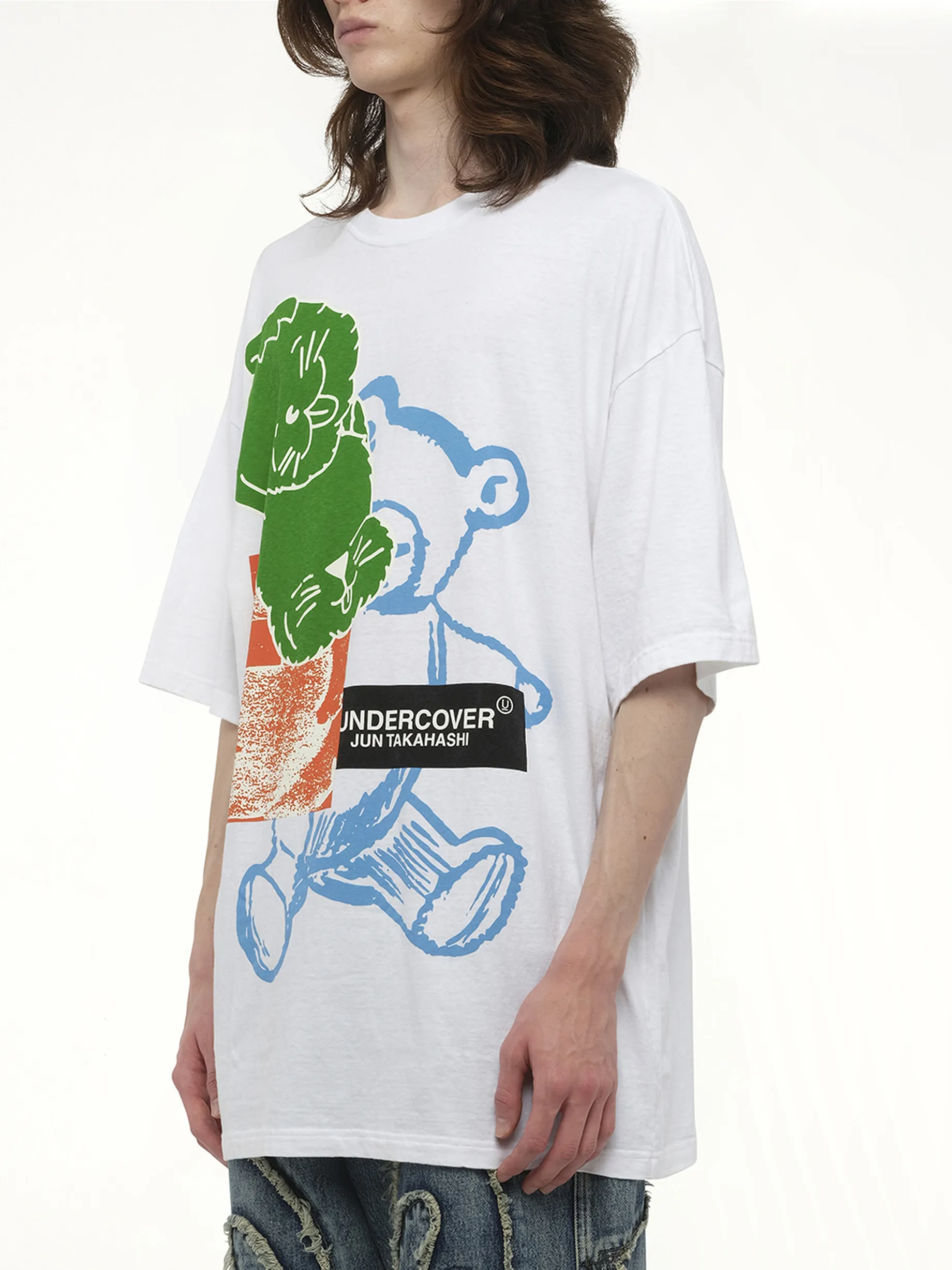 Collage Print T-Shirt in White sold by MARAIS product image thumbnail 5