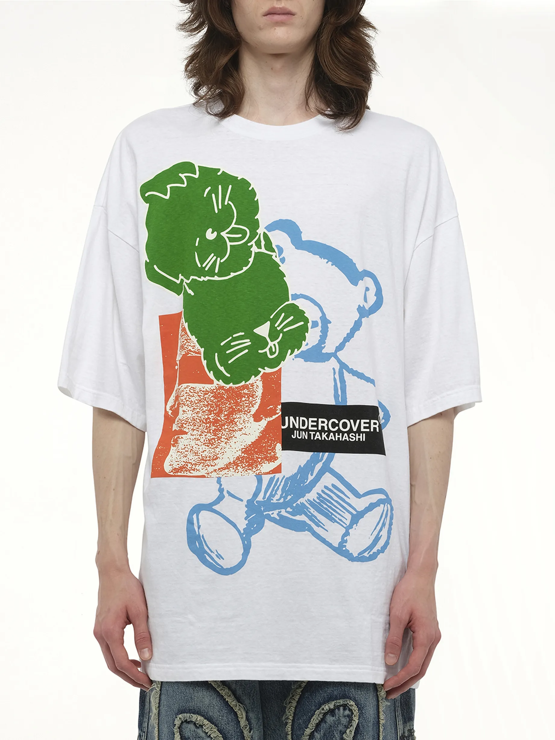 Collage Print T-Shirt in White sold by MARAIS