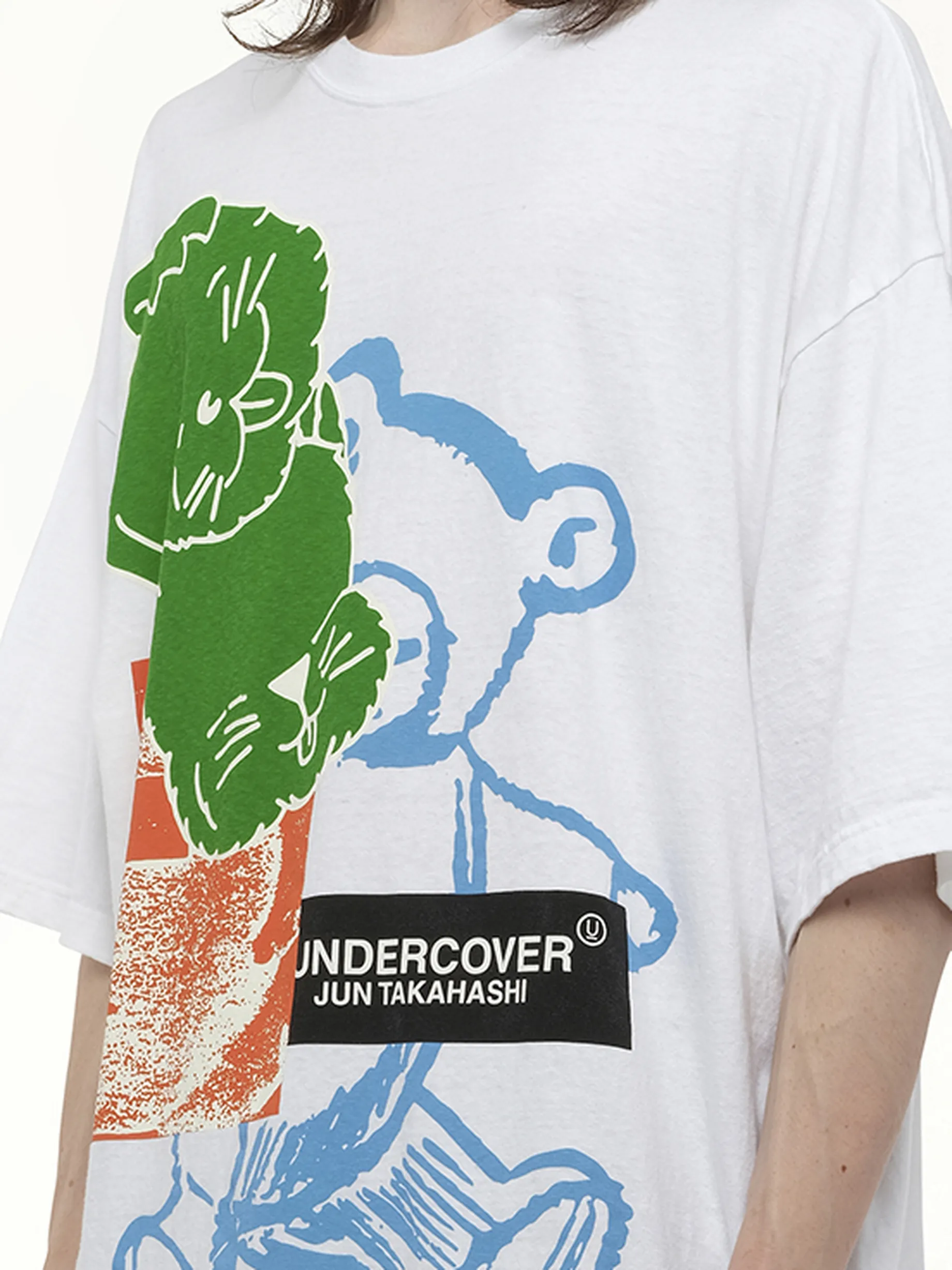 Collage Print T-Shirt in White sold by MARAIS product image thumbnail 3