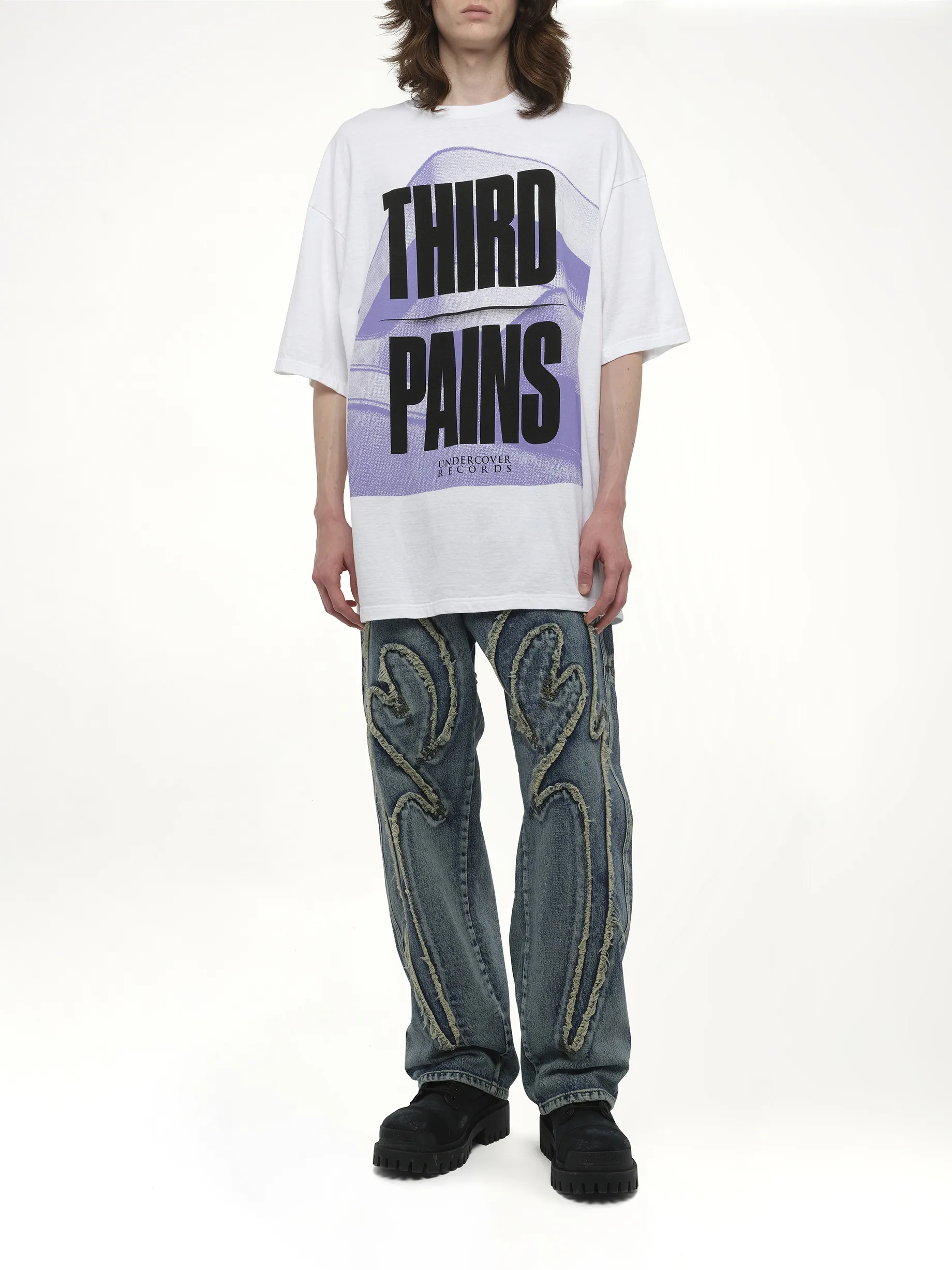 Third Pains T-Shirt in White sold by MARAIS product image thumbnail 4