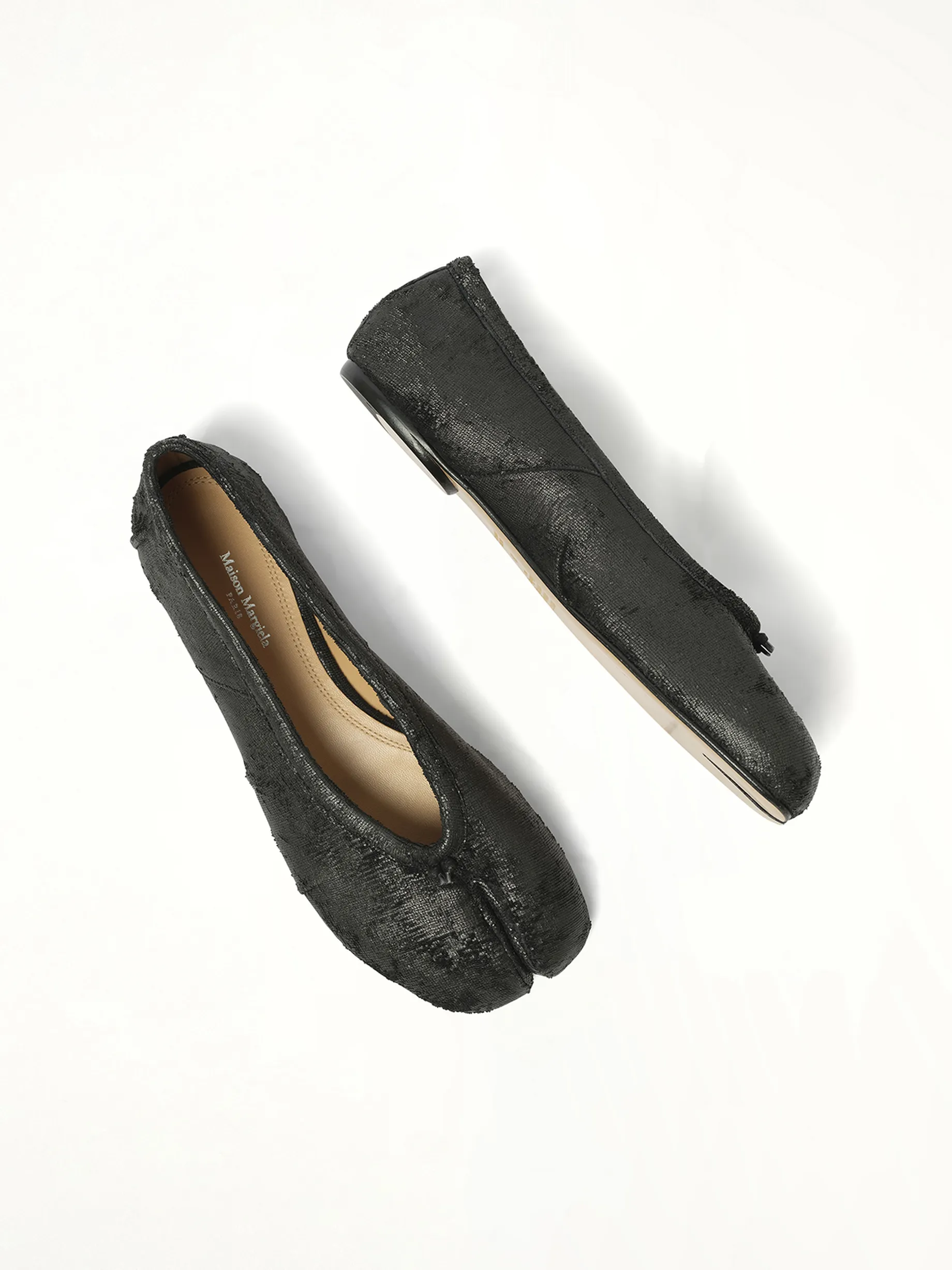 Crackling New Tabi Ballerina in Black sold by MARAIS product image thumbnail 4