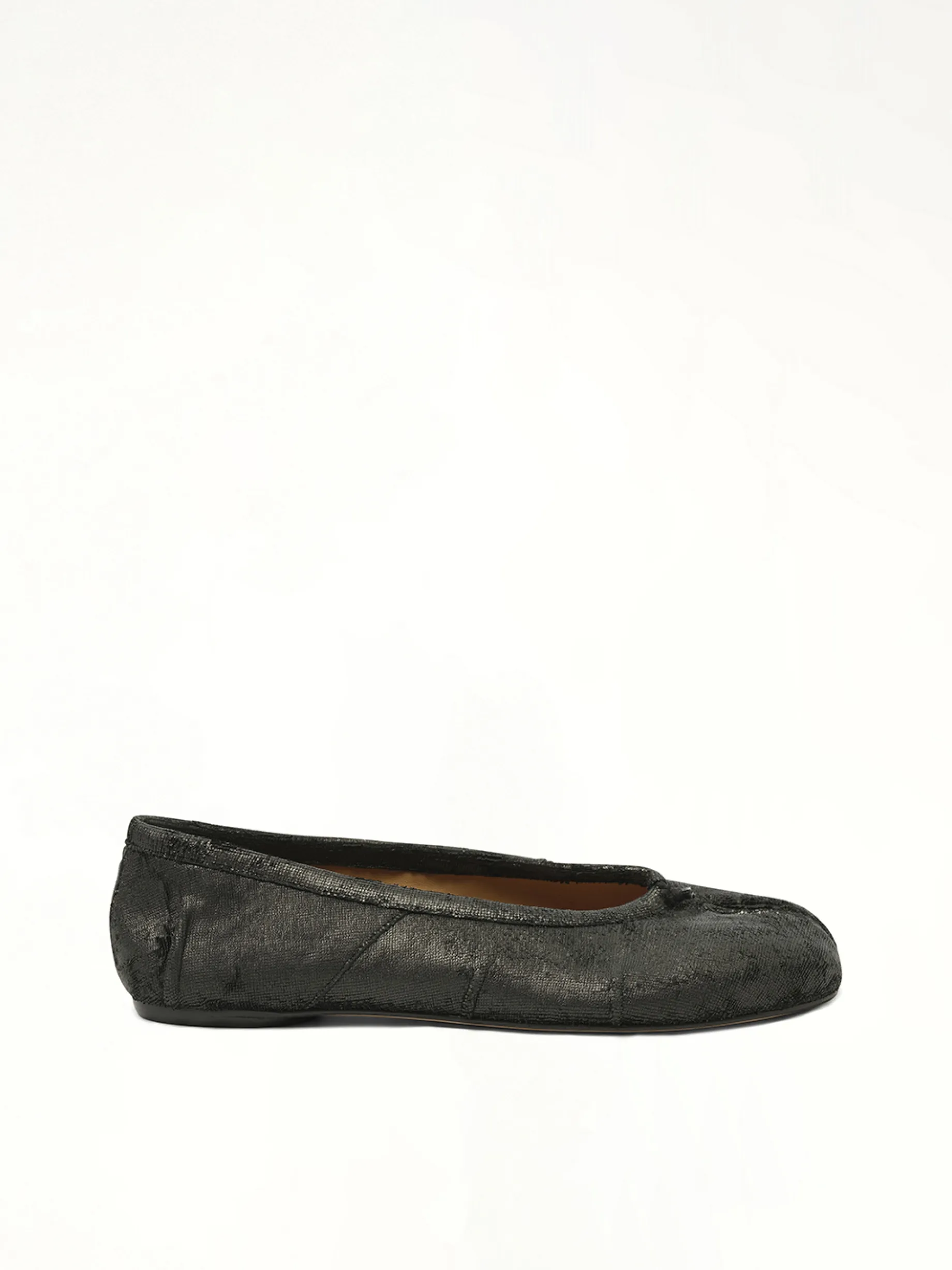 Crackling New Tabi Ballerina in Black sold by MARAIS