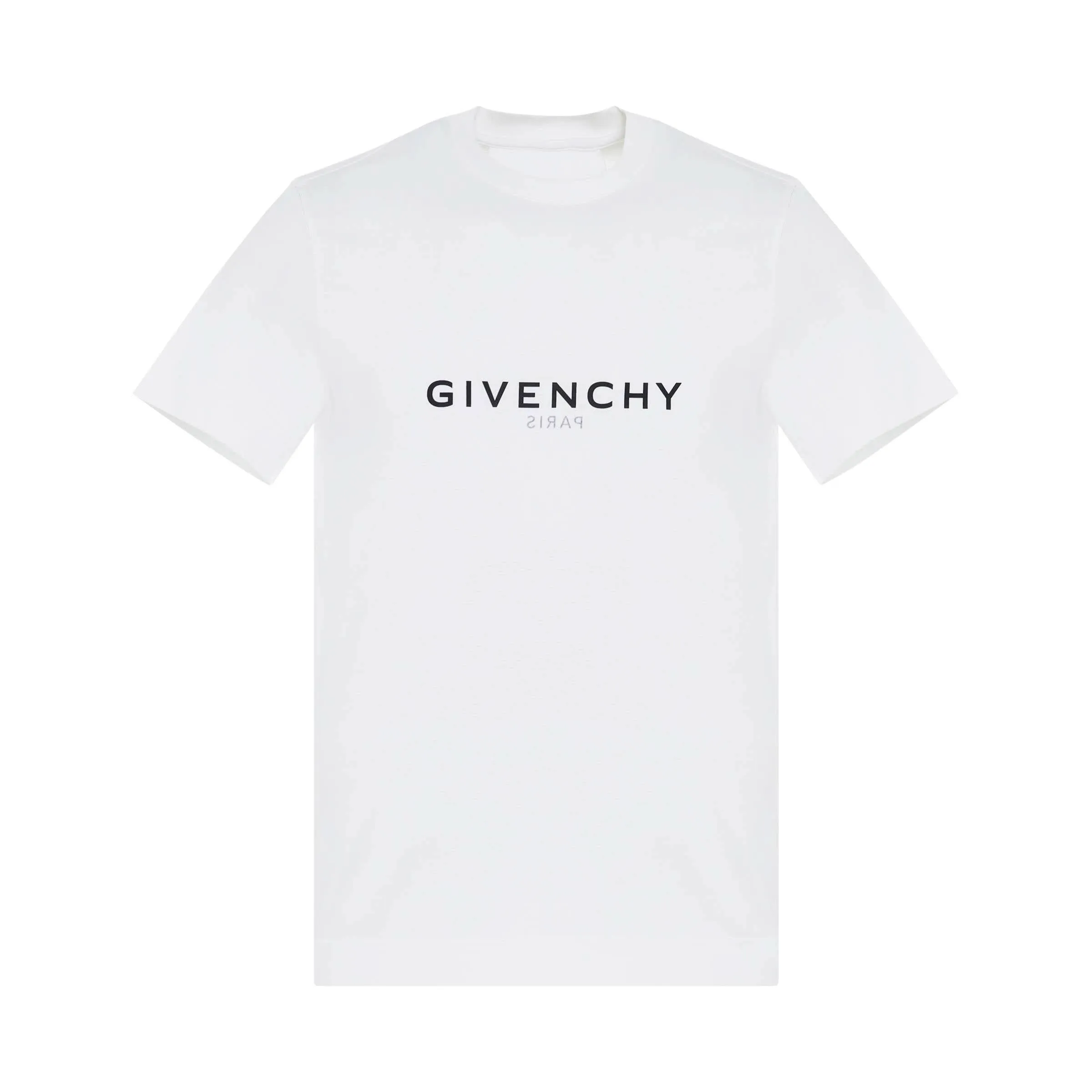 Reverse Logo Slim Fit T-shirt in White sold by MARAIS