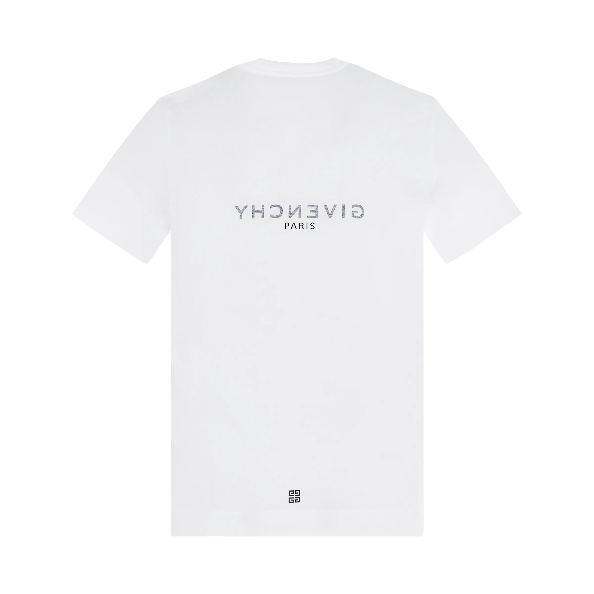 Reverse Logo Slim Fit T-shirt in White sold by MARAIS product image thumbnail 4