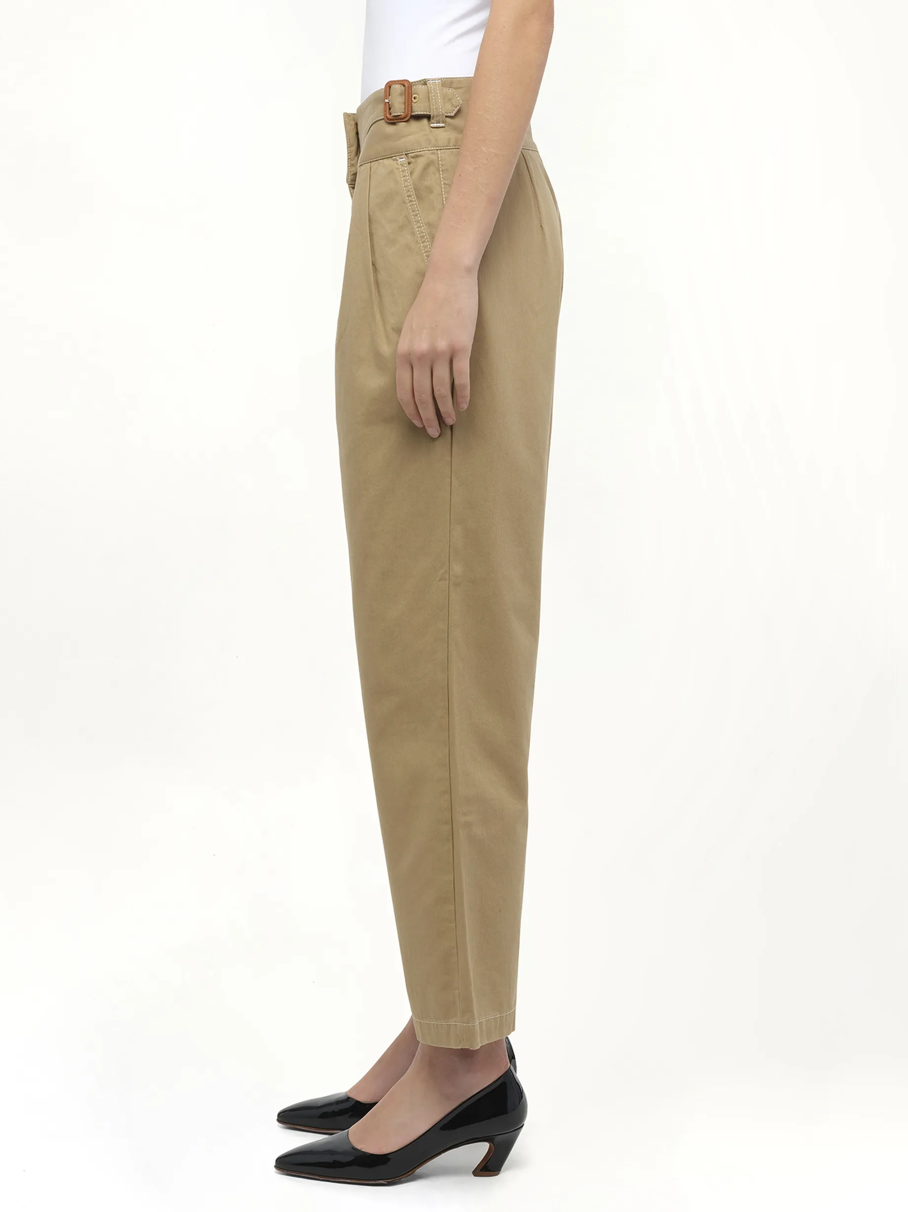 Chino Trousers in Beige sold by MARAIS product image thumbnail 5