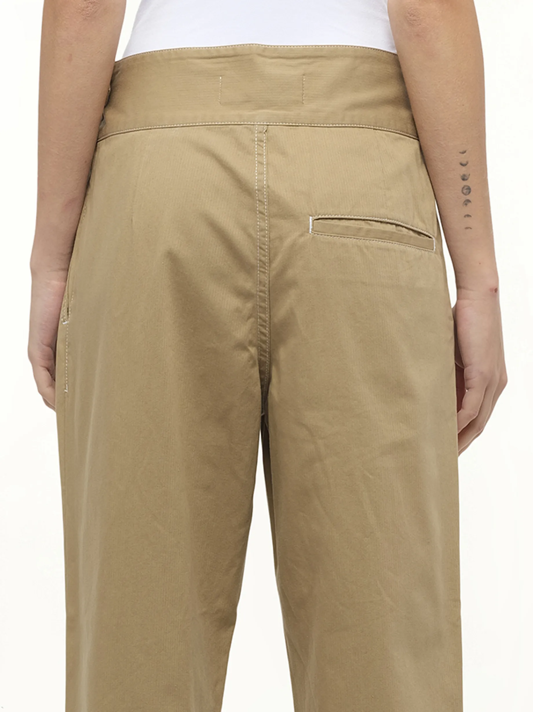 Chino Trousers in Beige sold by MARAIS product image thumbnail 3